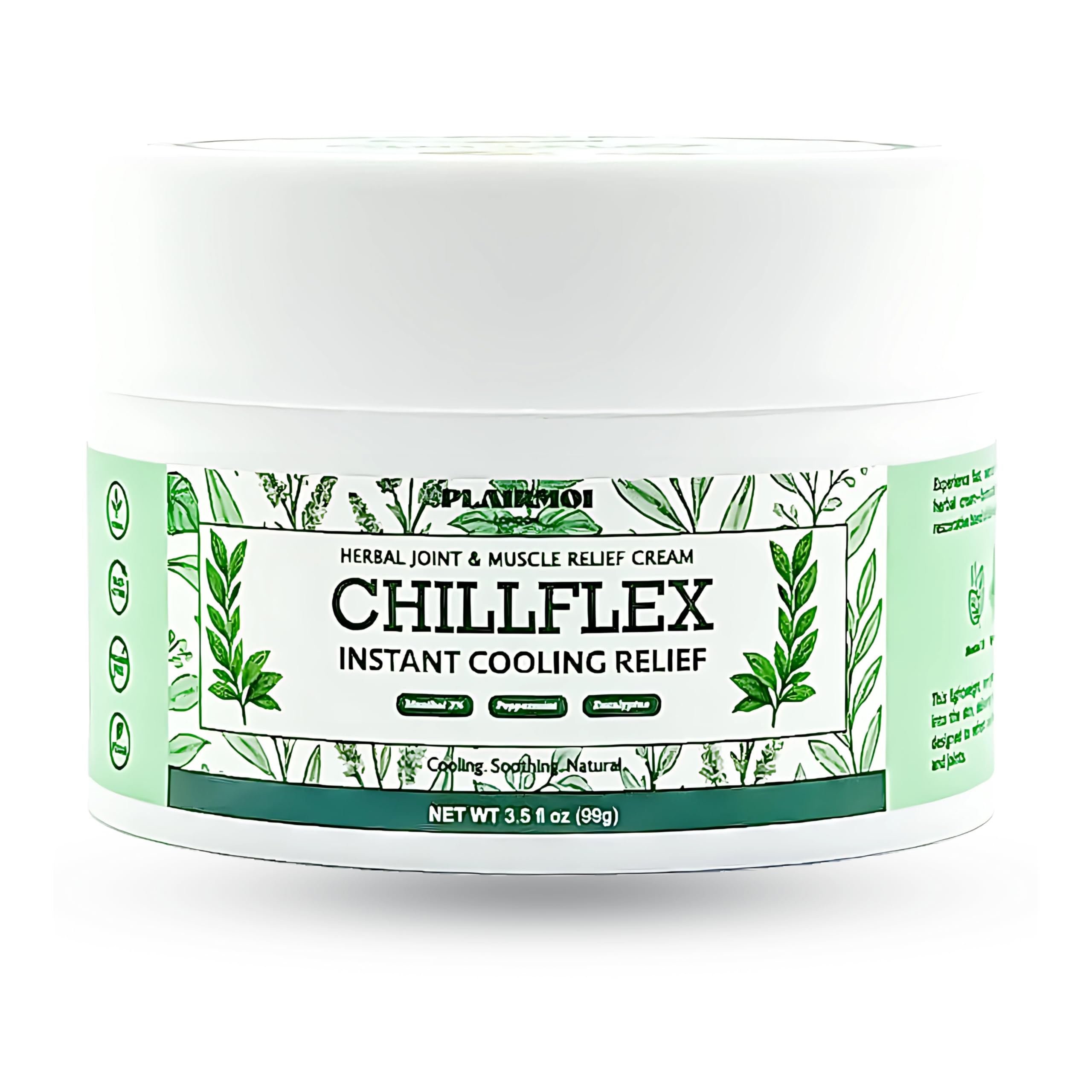 PLAIRMOI CHILLFLEX Pain Relief Gel for Muscle Aches, Joint Pain, Discomfort & Inflammation – Fast Acting, Cooling, Non-Greasy with 3% Menthol & Eucalyptus – 3.5 oz, 1-Pack PLAIRMOI buy supplements canada