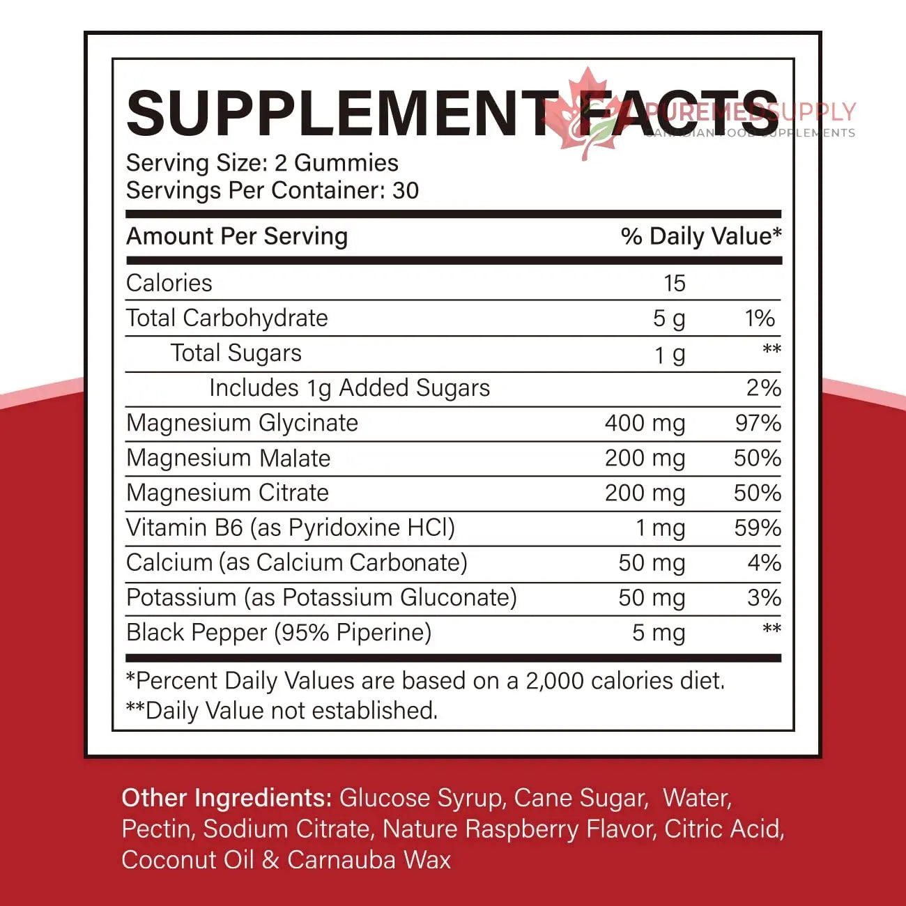 Cofure Triple Magnesium Complex 900 mg, Magnesium Glycinate, Citrate, Malate with Potassium, Calcium, Vitamin B6 for Calm & Sleep - Vegan, Non-GMO, Gluten Free - 120 Raspberry Gummies for Adults Cofure buy supplements canada
