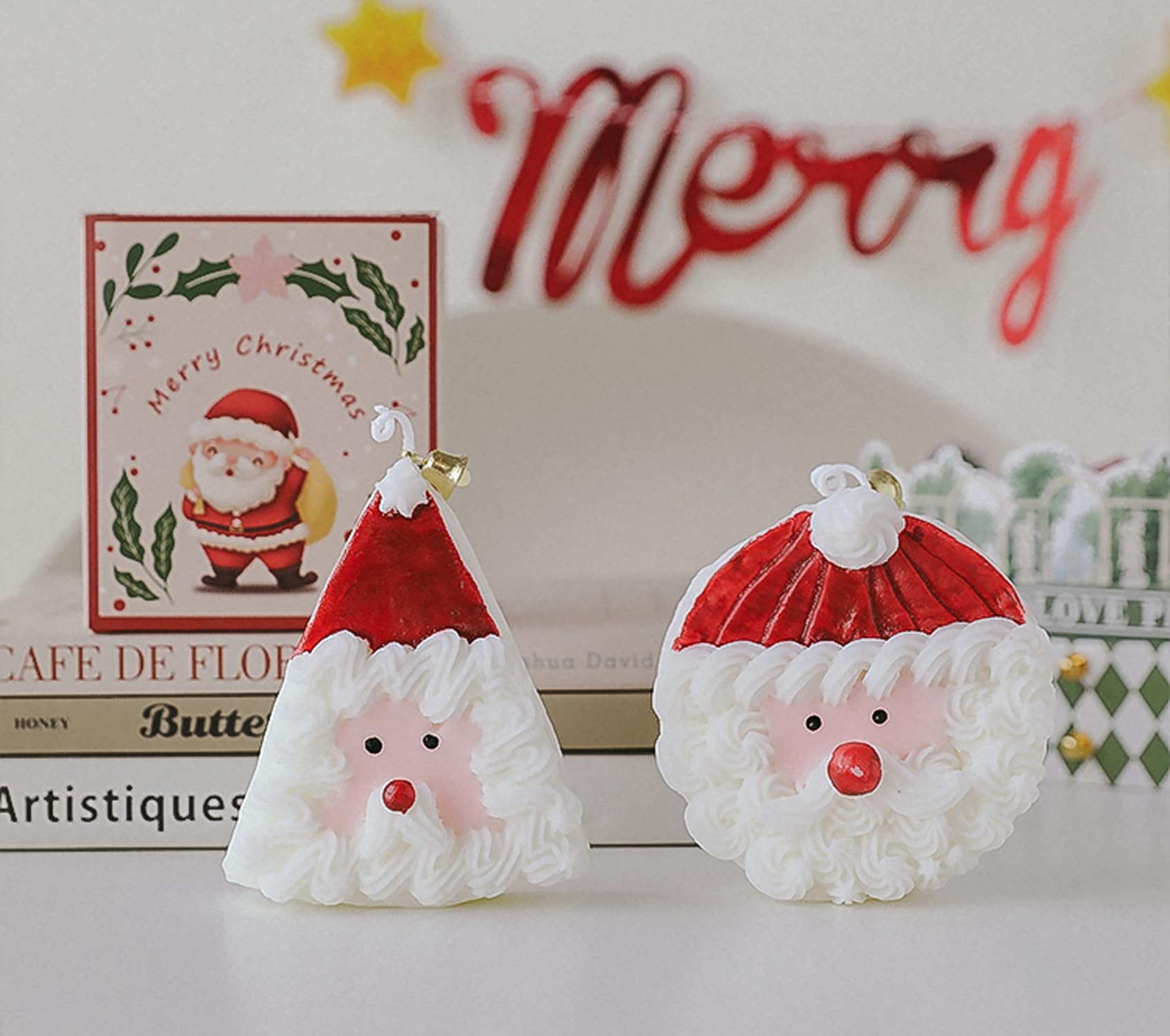 Christmas Cake Scented Candle,110G Handmade Aroma Soy Wax Santa Claus Decorative Candle T-shin buy supplements canada