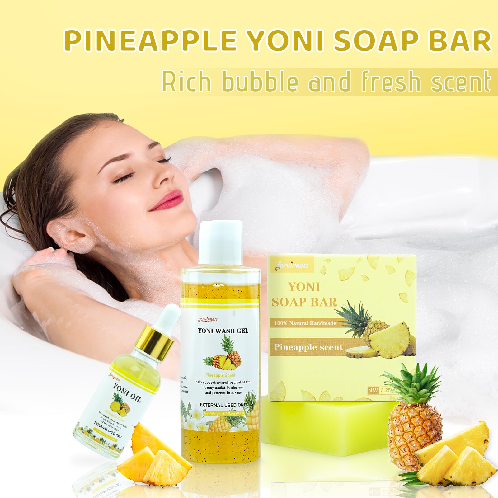 Yoni Wash Yoni Oil Yoni Bar Soap, Women ph Balance, Feminine Wash for Women Remove Odor Moisturizing forvirness buy supplements canada