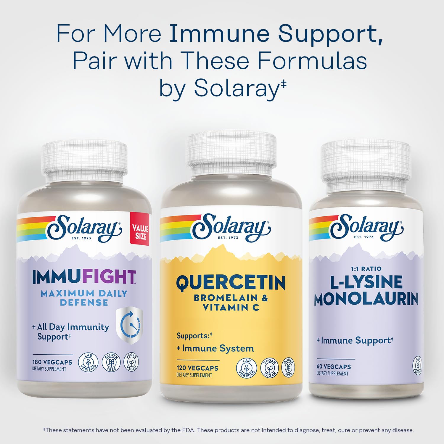 SOLARAY QBC Plex | Quercetin & Bromelain Plus Vitamin C | Year Round Immune Function & Respiratory Health Support | Non-GMO & Vegan | 120 VegCaps SOLARAY buy supplements canada