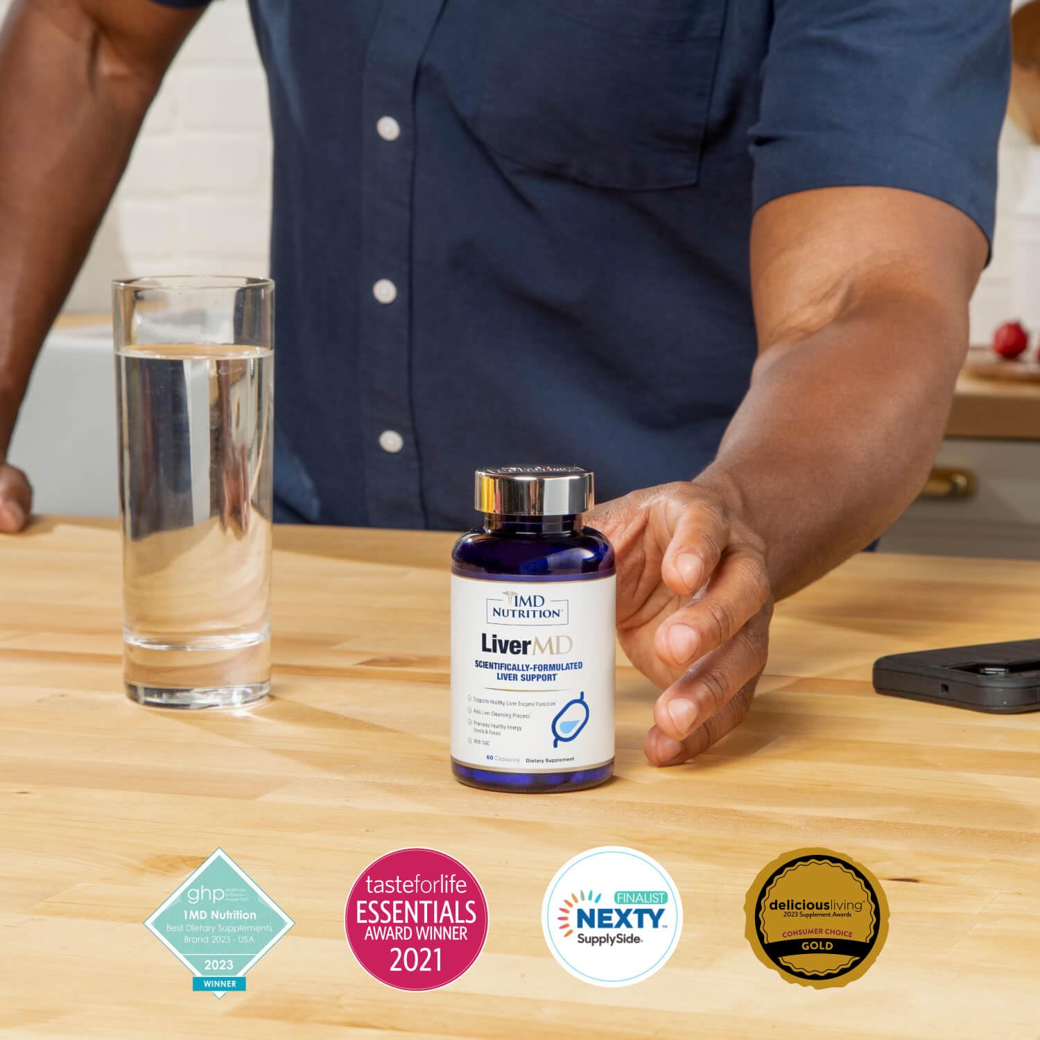 1MD Nutrition LiverMD - Liver Support Supplement | Siliphos Milk Thistle Extract & NAC - Supports Healthy Energy, Immunity & Overall Health 1MD Nutrition buy supplements canada