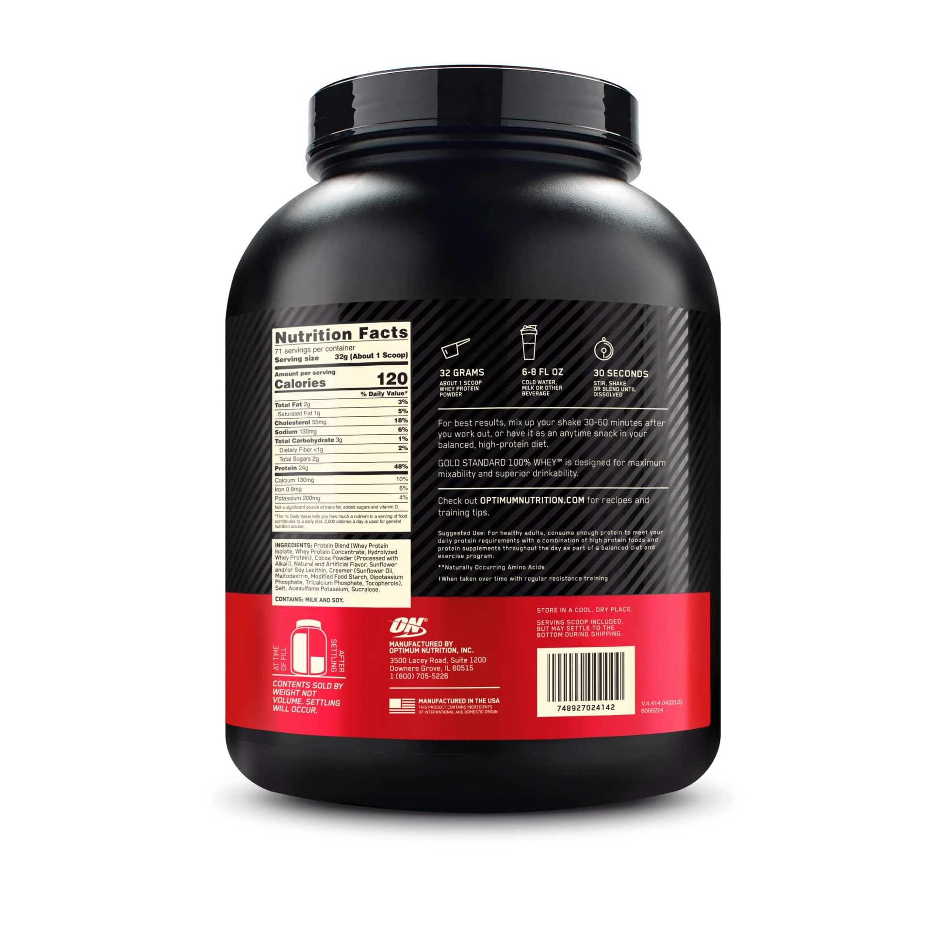 Optimum Nutrition Gold Standard 100% Whey Protein Powder, Extreme Milk Chocolate Optimum Nutrition buy supplements canada