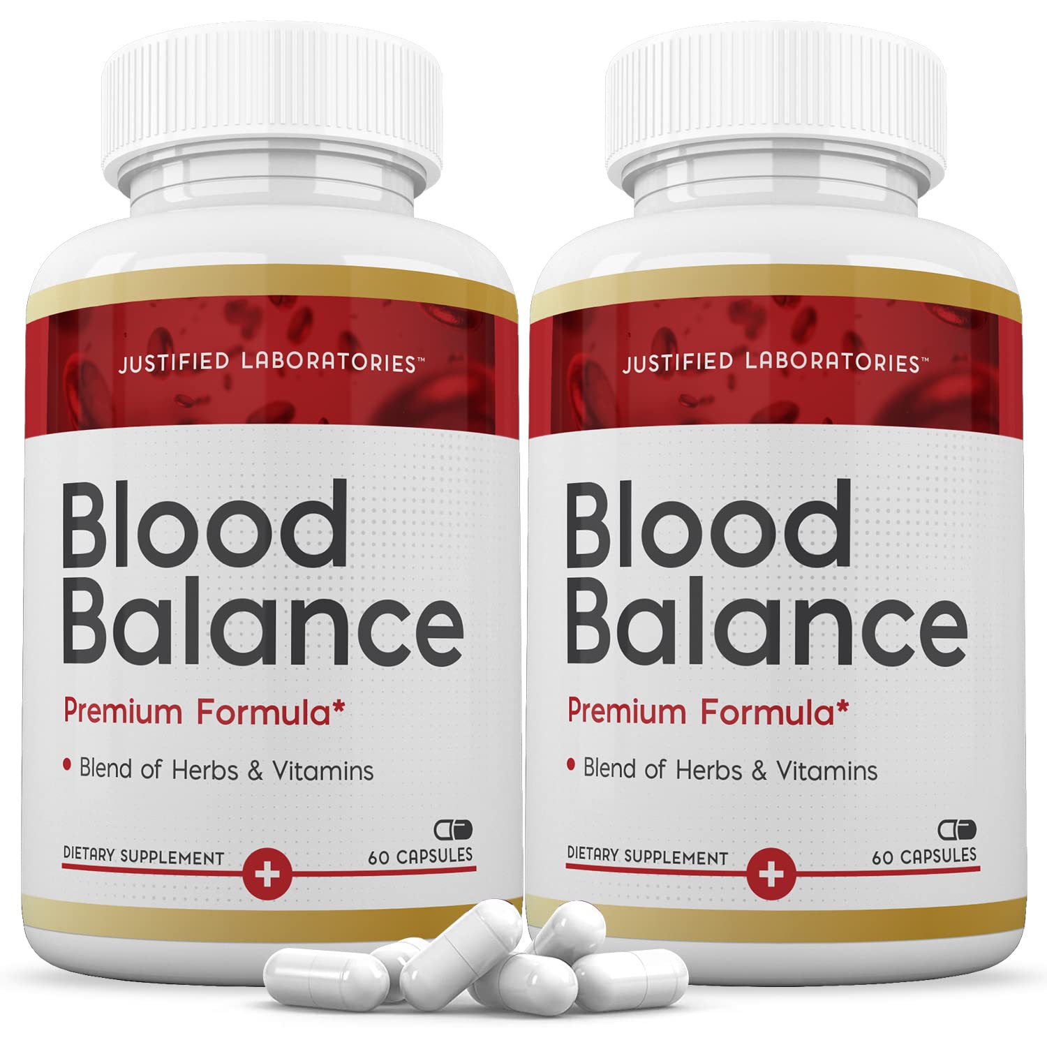 (2 Pack) Blood Balance Advanced Formula 688MG Supplement Pills 120 Capsules Justified Laboratories buy supplements canada