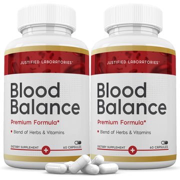 (2 Pack) Blood Balance Advanced Formula 688MG Supplement Pills 120 Capsules Justified Laboratories buy supplements canada