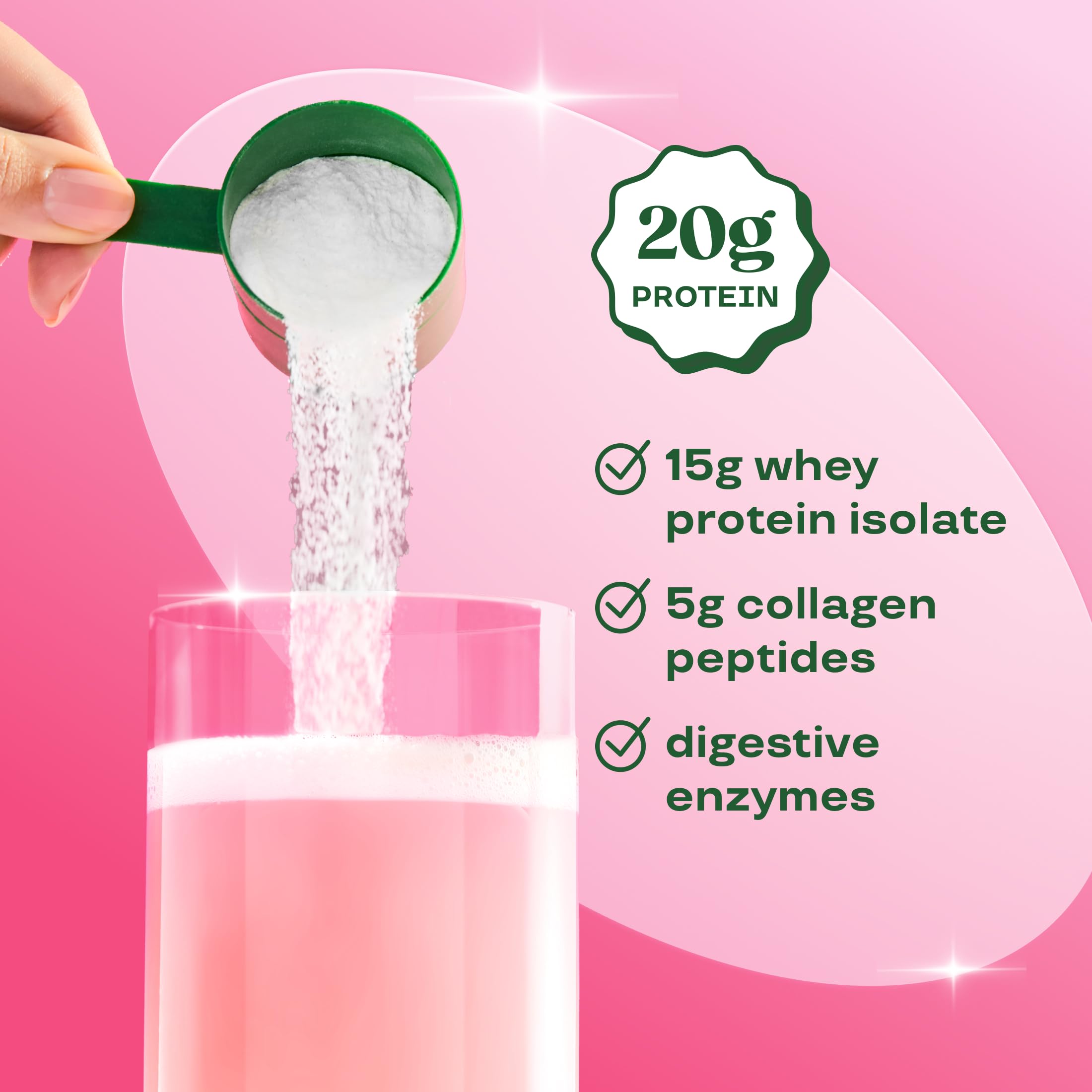 Bloom Clear Protein, Whey Protein Isolate with Collagen Peptides and Digestive Enzymes, 20g Protein, Sugar Free Post Workout Drink Mix, 90 Calories, Bloom Nutrition buy supplements canada