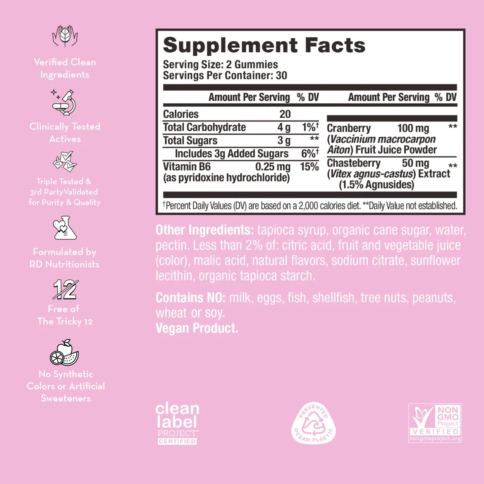 HUM Nutrition SOS PMS Gummies, PMS Support Supplement for Women, Support Cycle Symptoms, Bloating, Hormonal Balance, Includes Vitamin B6, Cranberry & Chasteberry Vitex, Gluten Free, 60 Vegan Gummies HUM buy supplements canada