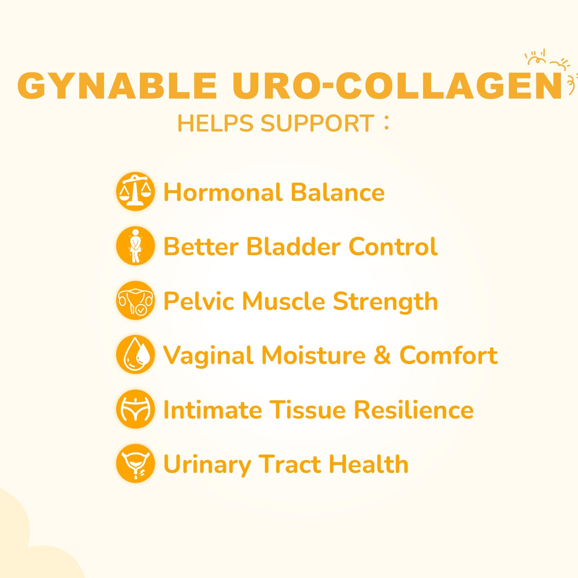 Bladder Control Supplements for Women: UroCollagen for Postpartum Recovery Supports Pelvic Floor Muscles Strength, Urinary Urgency Frequency Leakage, for Hormone Harmony Balance, Powder, 30-Day Supply Gynable buy supplements canada