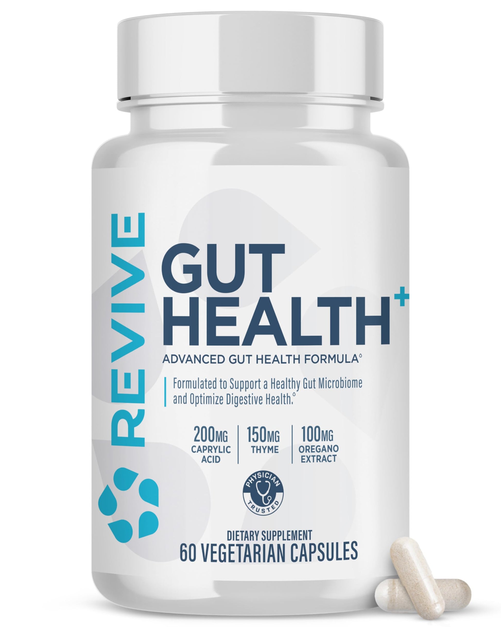 Revive MD Gut Health Supplements for Men & Women - Daily Gut Repair & Digestive Health Support Formula with Thyme, Oregano & Milk Thistle Revive buy supplements canada