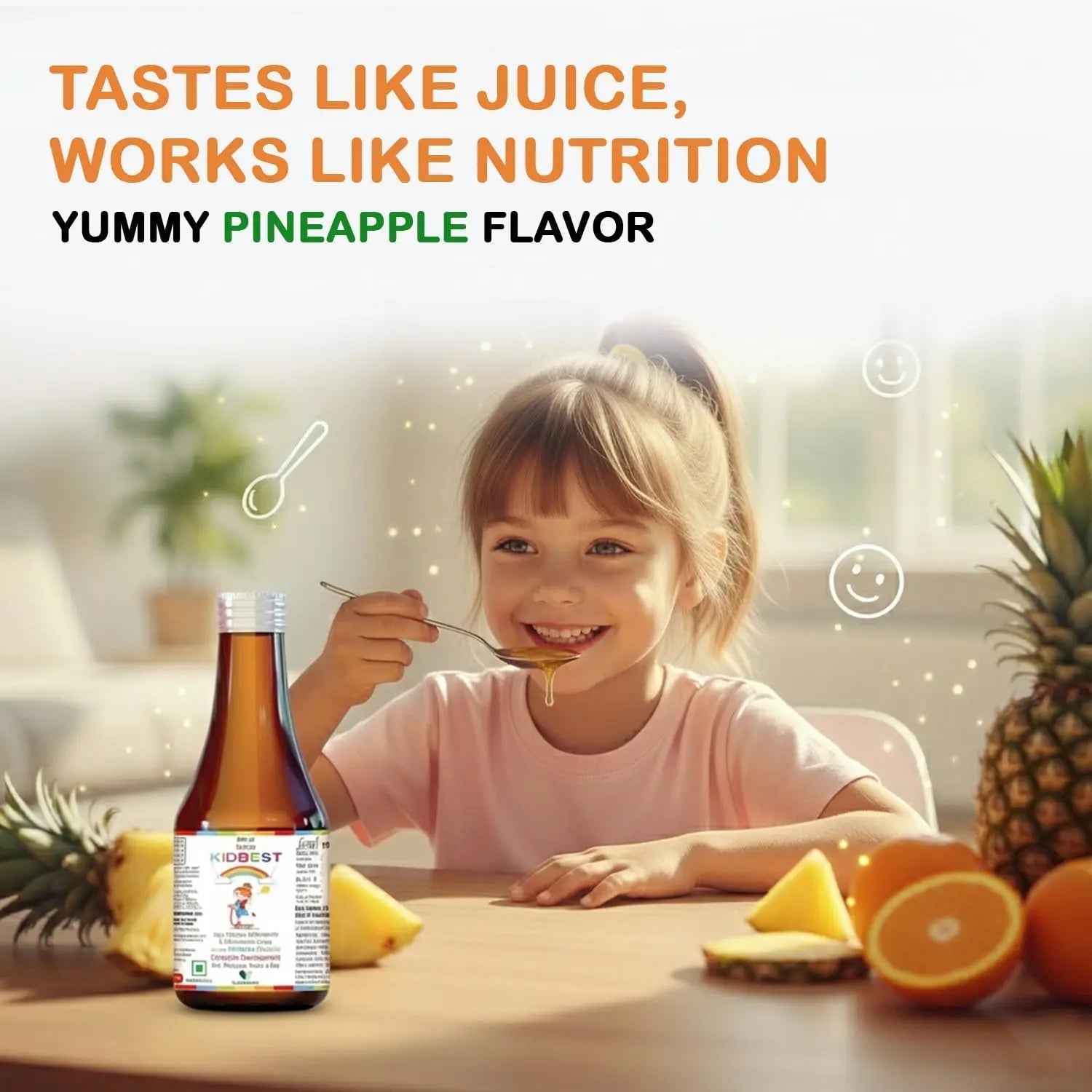 Kidbest Multivitamin Syrup for Kids 3-13 Years – Liquid Formula with 20 Nutrients for Appetite, Immunity, and Growth – Tasty Daily Vitamins HealthBest buy supplements canada