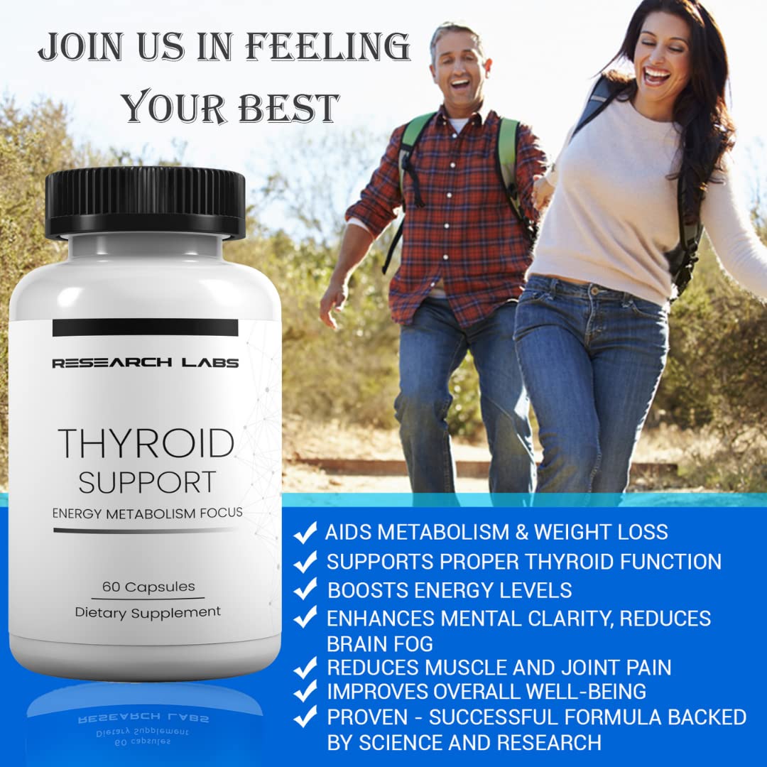 Research Labs Thyroid Support + Iodine Supplement - Energy, Metabolism, Focus Research Labs buy supplements canada