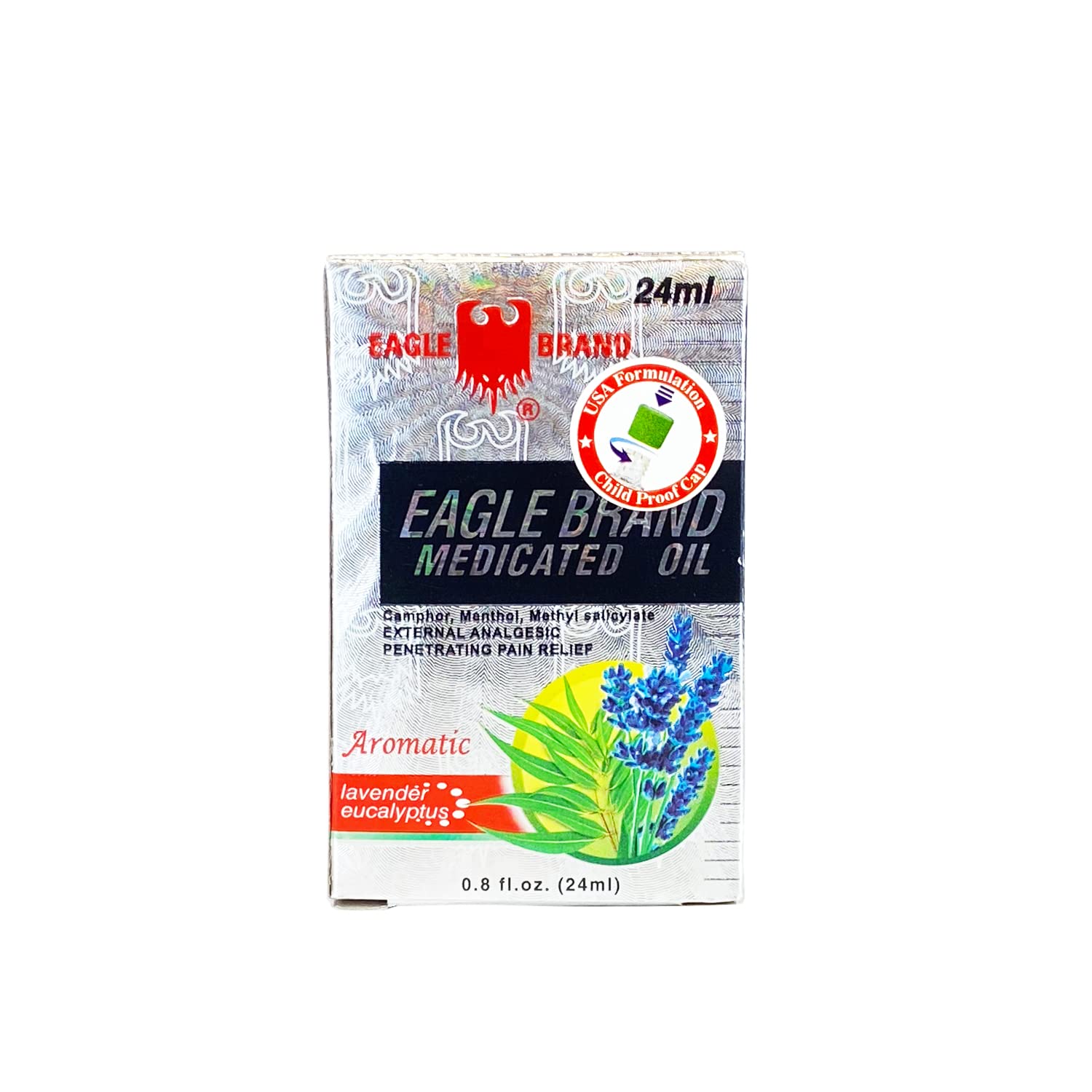 Eagle Brand Natural Aromatic Lavender Medicated Oil for Muscle Aches and Pains, Includes One Individual .8 oz. Bottle Eagle Brand buy supplements canada