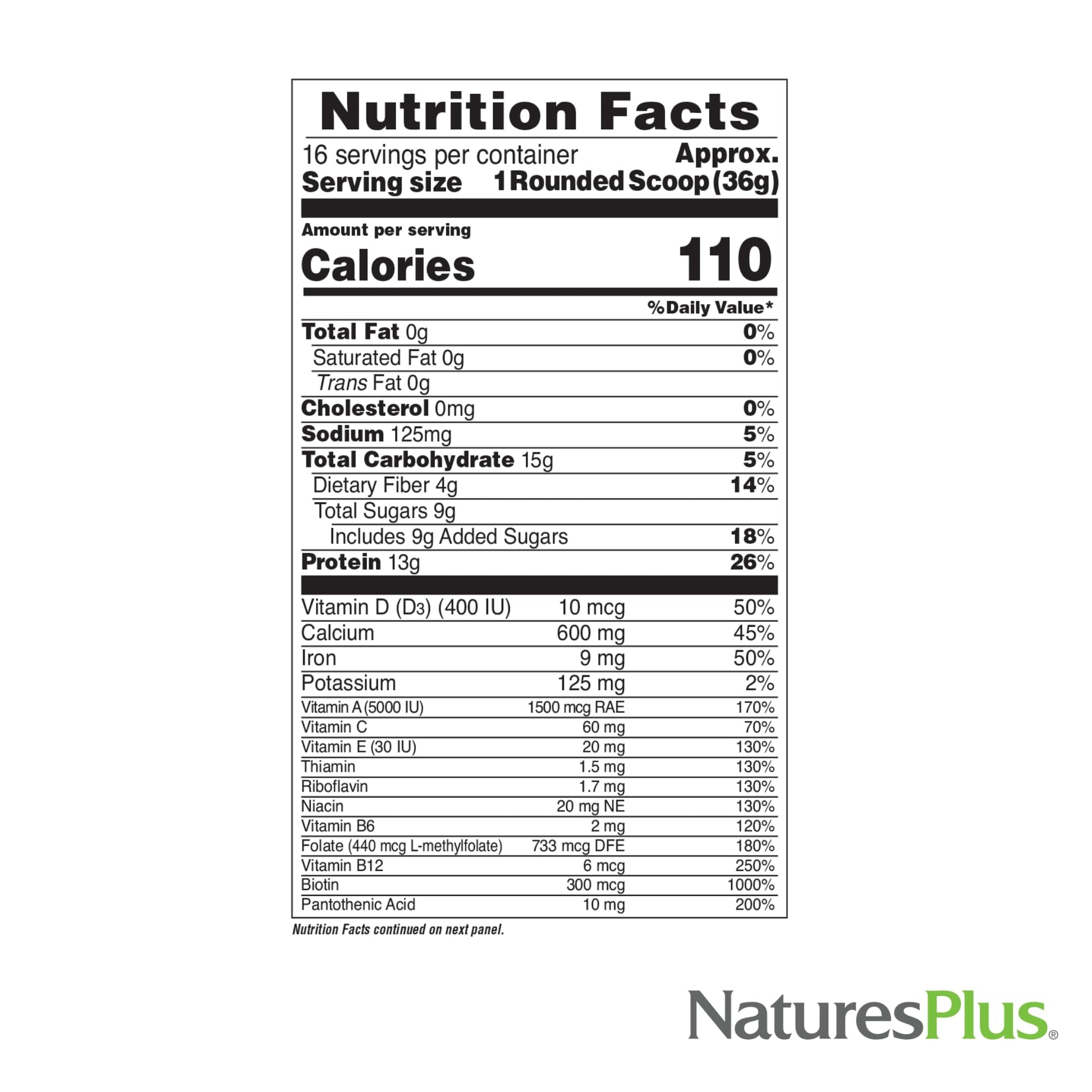 NaturesPlus FRUITEIN Revitalizing Green Foods Shake - 1.3 lbs - Plant-Based Protein (13g/Serving) - Supports Energy & Immune System - Vegetarian, Gluten Free & Non-GMO - 16 Servings NaturesPlus buy supplements canada