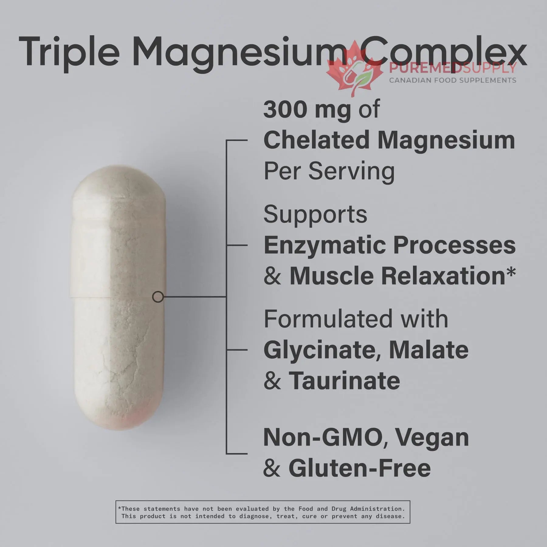 Sports Research® Chelated Triple Magnesium Complex with Glycinate, Taurinate & Malate (Chelamax®) for Enhanced Bioavailability* - 300 mg per Serving, Non-GMO, Certified Vegan, 120 Veggie Capsules Sports Research buy supplements canada