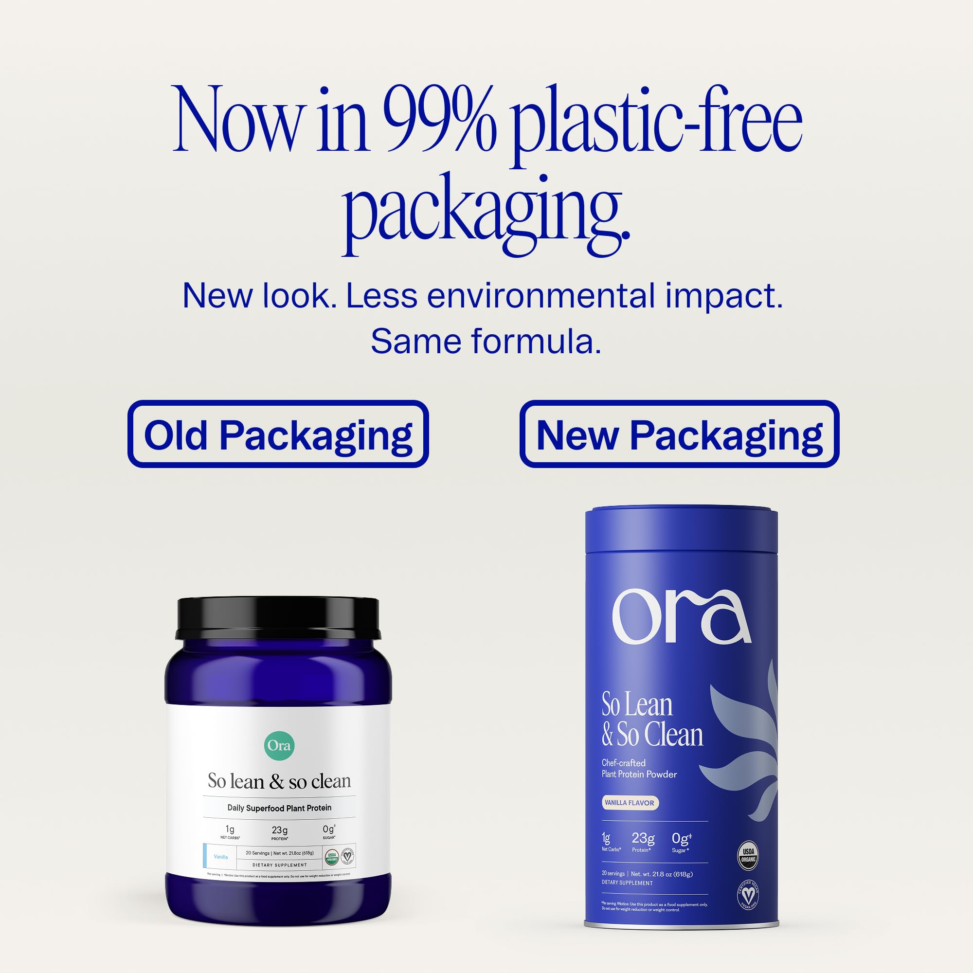 Ora Organic Plant-Based Protein Powder - 23g Protein for Women and Men - Vanilla Flavor 20 Servings, Vegan, Clean Protein Ora Organic buy supplements canada