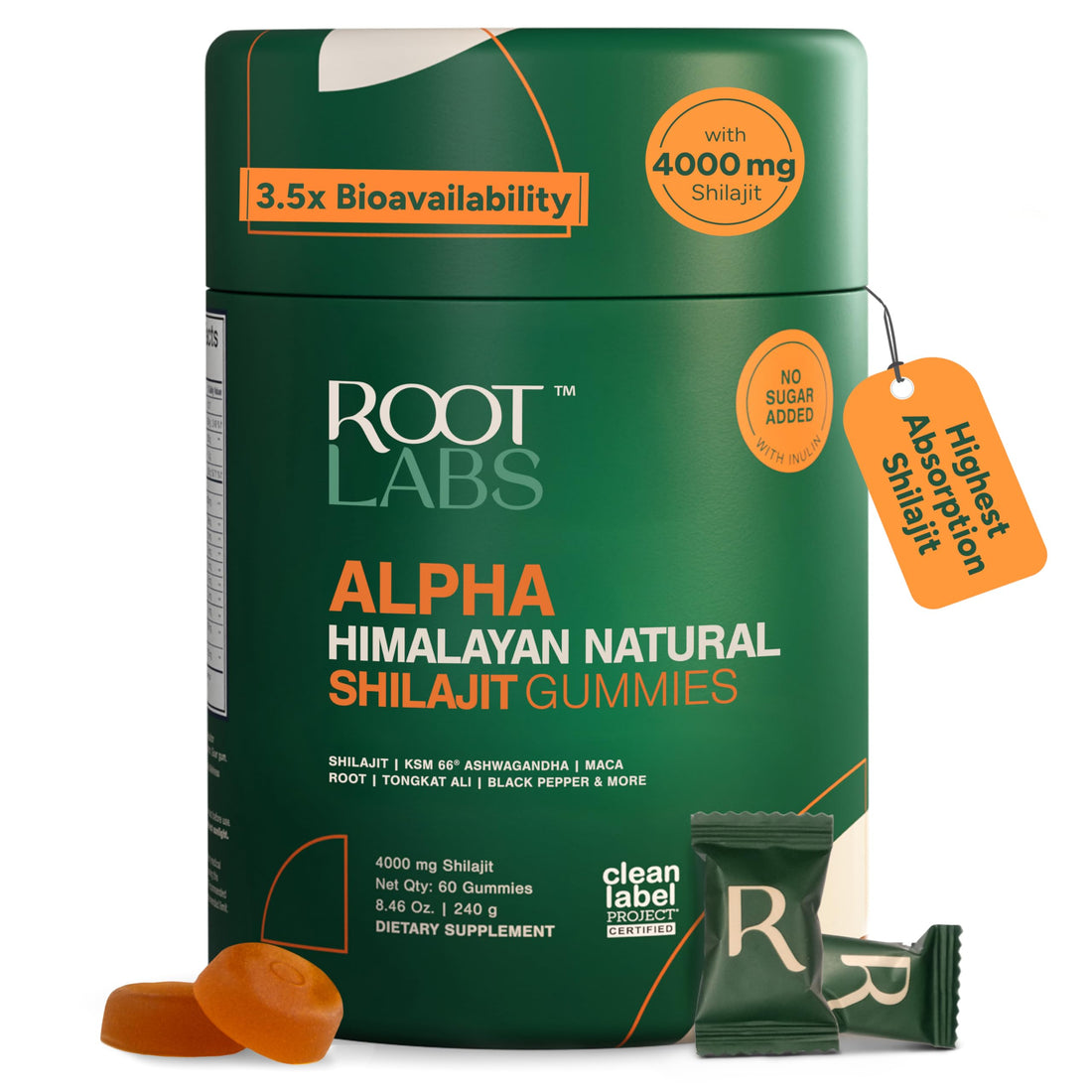 ROOT LABS 10-in-1 Alpha Shilajit Gummies | 4000 mg Pure Himalayan Shilajit with Tongkat Ali & Maca Root | Shilajit for Men & Women | ShilAbsorb Bioavailability Tech ROOT LABS buy supplements canada