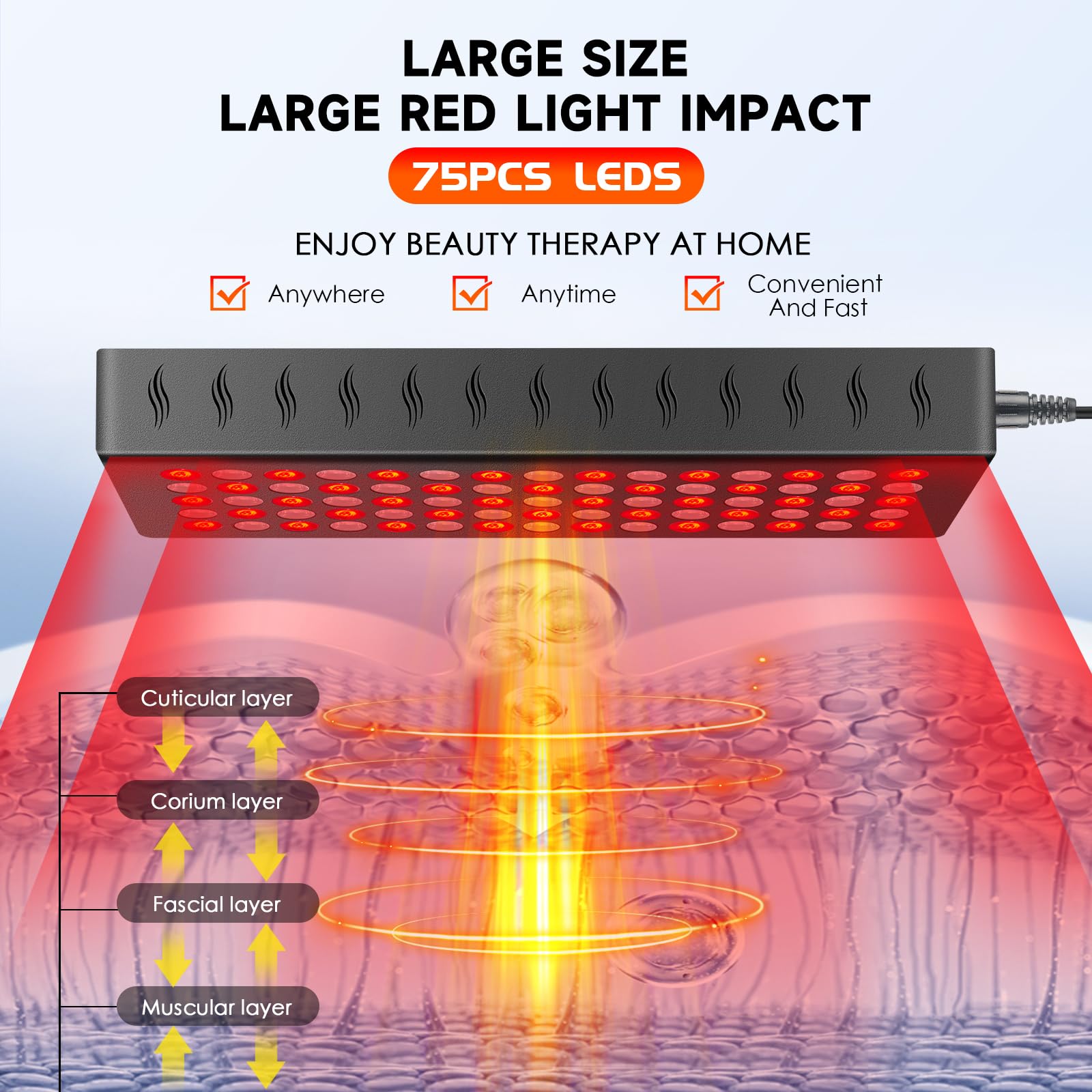 Infrared Red Light Therapy Lamp: Heating Pad Pain Relief for Body 75 LEDs Red Light Astarexin buy supplements canada