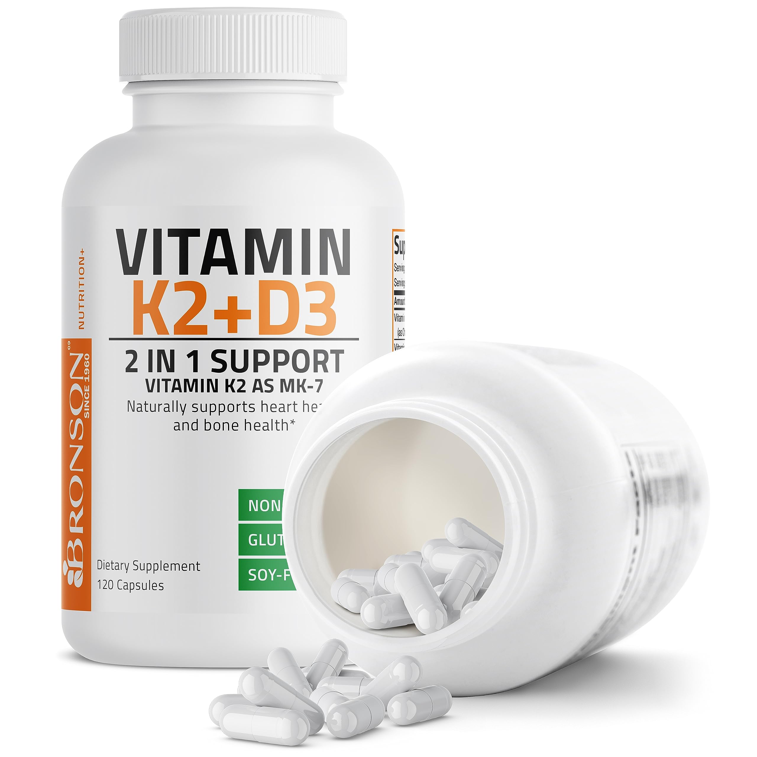 Bronson Vitamin K2 (MK7) with D3 Supplement Non-GMO Formula 5000 IU Vitamin Bronson buy supplements canada