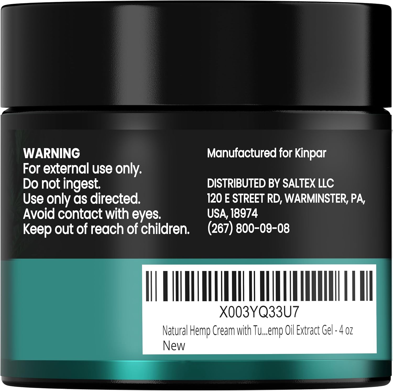 KINPAR Cream - Professional Gel Formula with Natural Turmeric, Arnica, MSM, Glucosamine, Eucalyptus & Emu Oil – Maximum Strength – Formulated in The USA - 4 oz KINPAR buy supplements canada