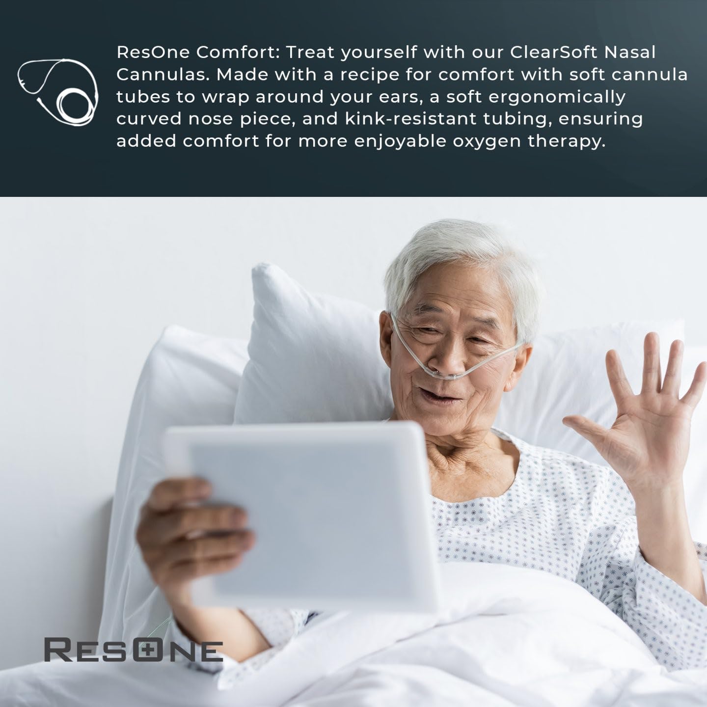 ResOne Soft Nasal Cannula 5-Pack - Oxygen Cannula, Curved Prongs, 4Ft Crush-Resistant Tubing ResOne buy supplements canada