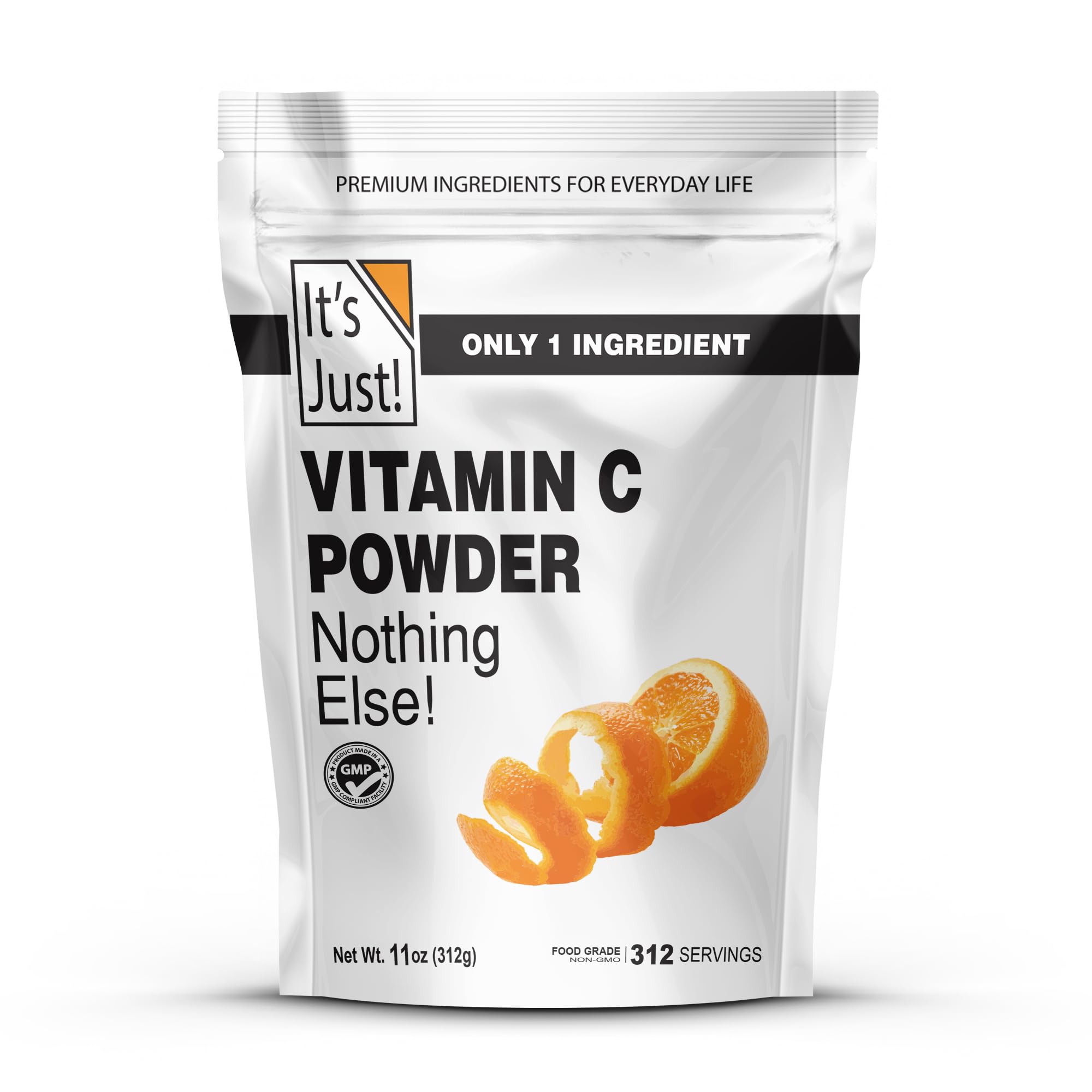 It's Just! - Vitamin C Powder, 100% Pure L-Ascorbic Acid, Food Grade, Immune Support, Homemade Cosmetics (11oz) It's Just! buy supplements canada