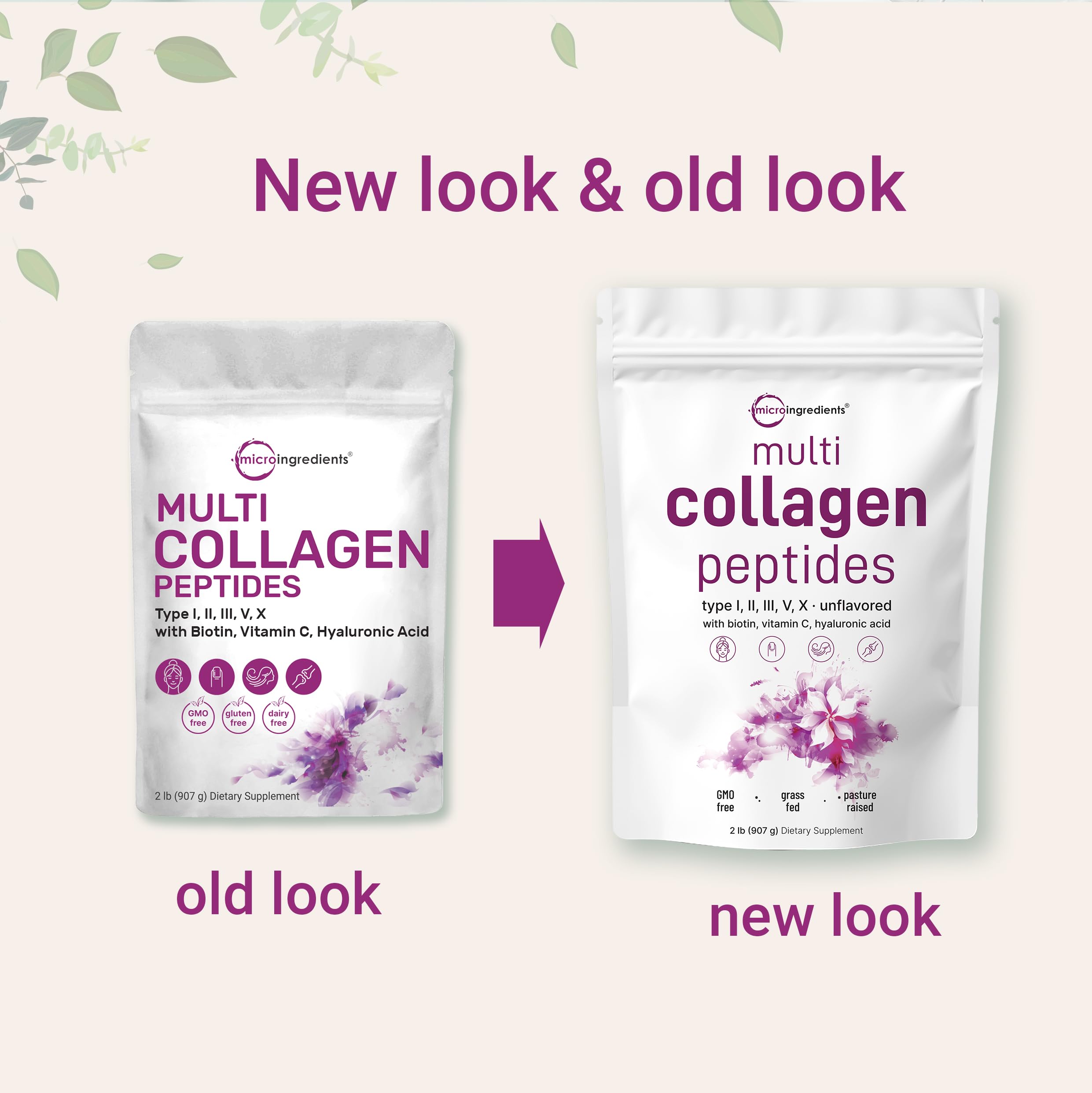 Micro Ingredients Multi Collagen Protein Powder, 2 Pounds – Type I,II,III,V,X with Biotin Micro Ingredients buy supplements canada