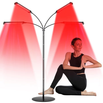 Dexnump Red Light Therapy for Face, 324 LEDs Red Light Therapy Lamp Height Free Adjustment Infrared Dexnump buy supplements canada