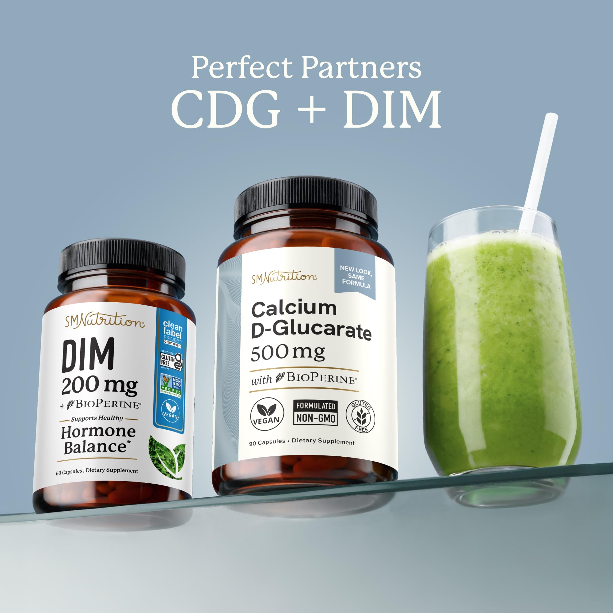 Calcium D-Glucarate | 500MG | CDG for Liver Detox and Cleanse, Hormone Balance, and Menopause Support | Calcium Supplement | Vegan, Non-GMO, Third-Party Tested | 90 Capsules (3-Month Supply) SMNutrition buy supplements canada