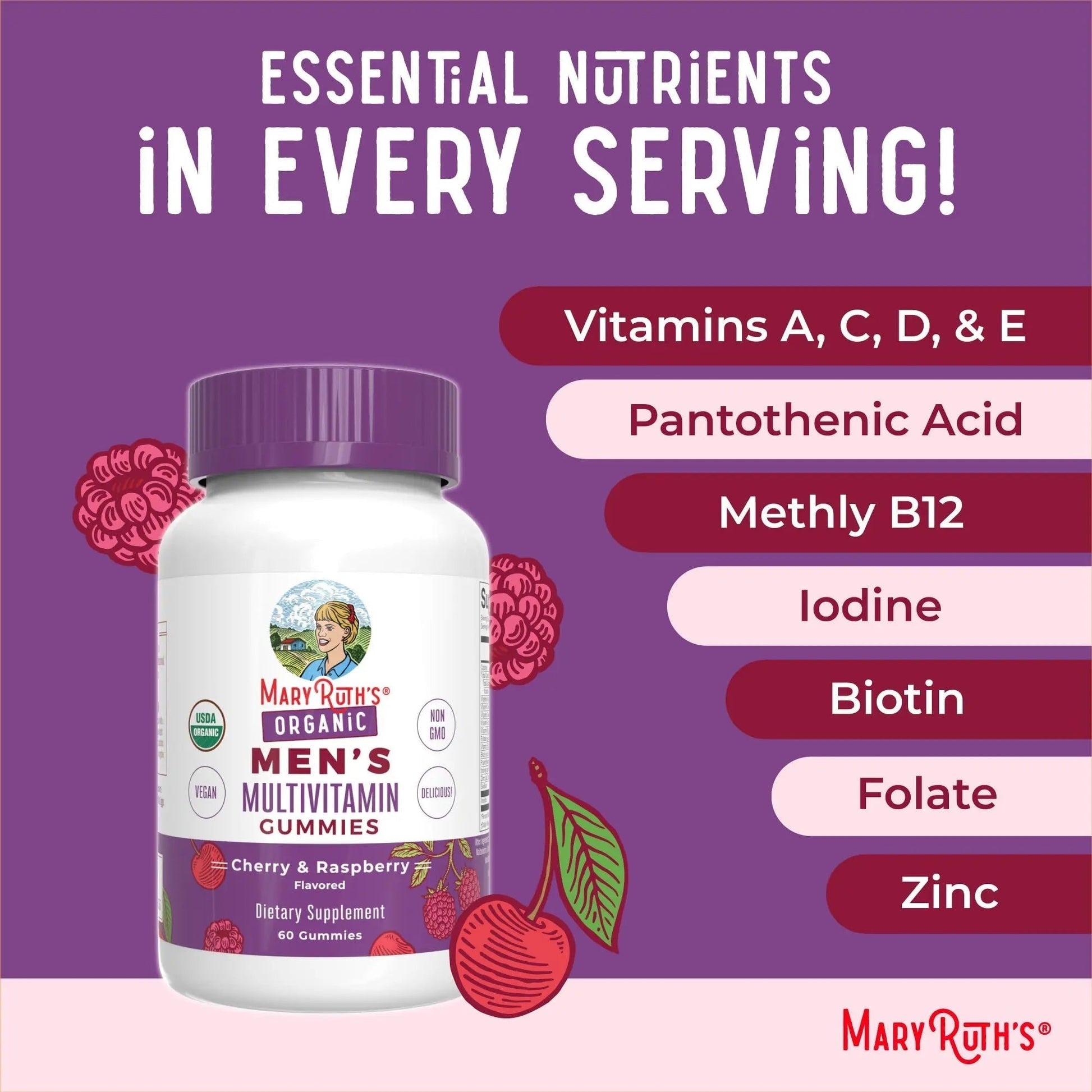 MaryRuth Organics Mens Vitamin Gummy | USDA | Vegan | Daily Multivitamins for Immune Support MaryRuth Organics buy supplements canada