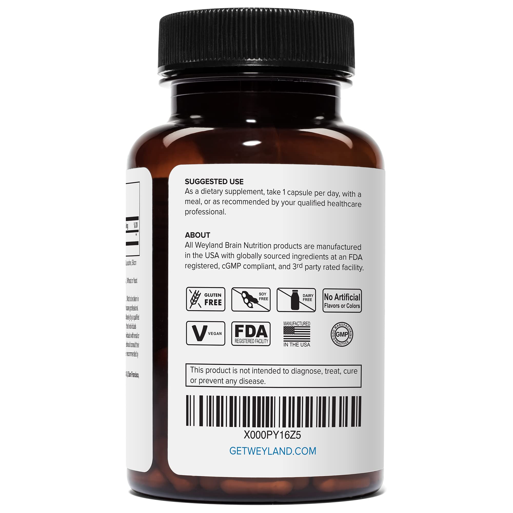 Lithium Orotate - 5mg of Elemental Lithium per Vegetarian Capsule Weyland Brain Nutrition buy supplements canada