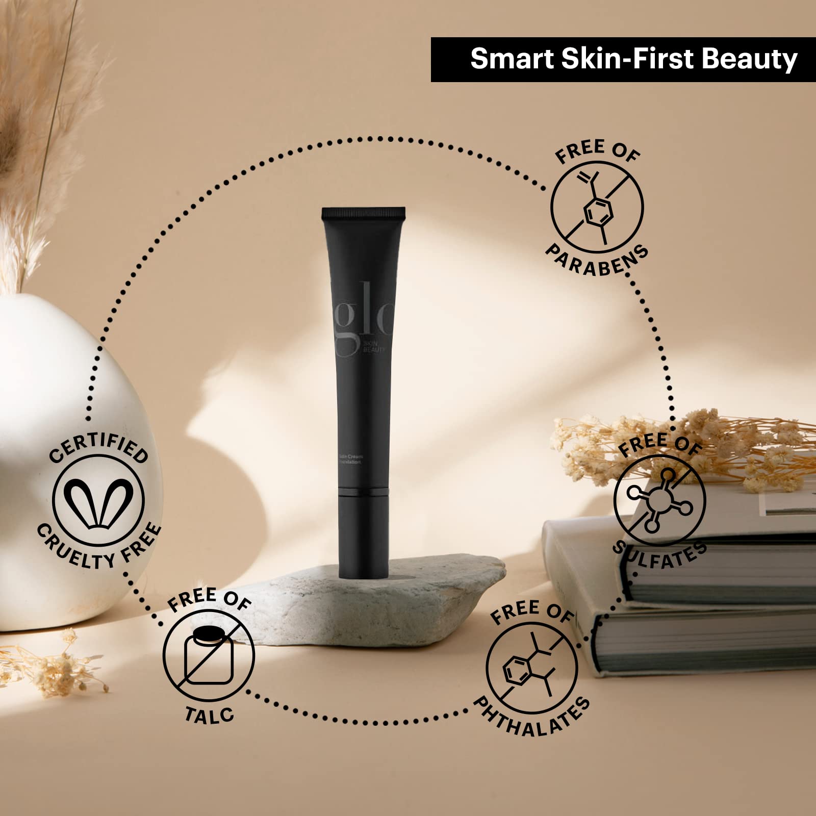 Glo Skin Beauty Satin Cream Foundation Makeup for Face, Beige Medium - Full Coverage, Semi Matte Finish, Conceal Blemishes & Even Skin Tone Glo Skin Beauty buy supplements canada