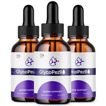 (3 Pack) Glycopezil Drops, Official Glycopezil Blood Health Support Drops with All Natural Ingredients, Advanced Health & Wellness Support Formula with Premium Vitamins for Women & Men (90 Servings) MJO buy supplements canada