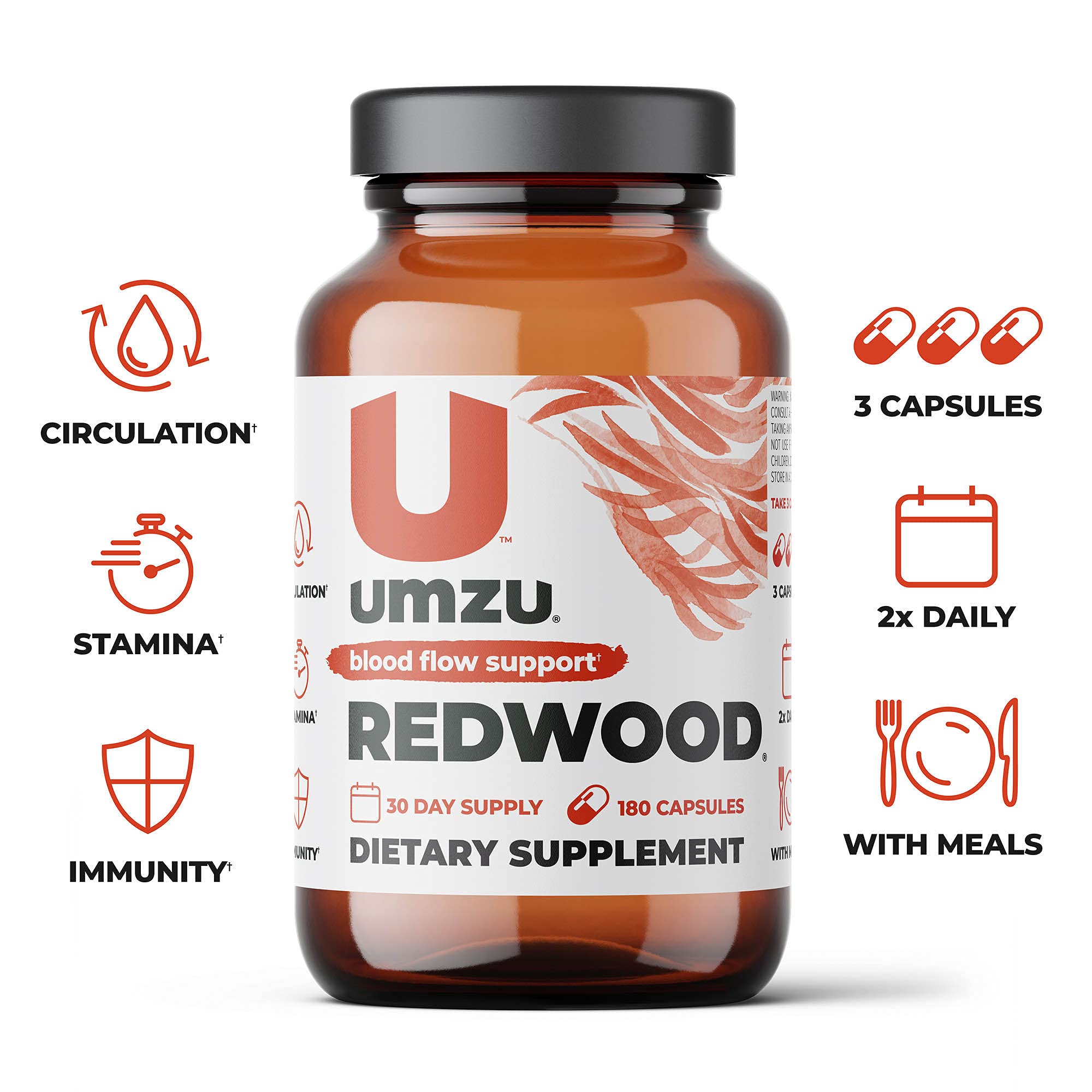 UMZU Redwood - Supports Nitric Oxide & Healthy Blood Flow - Blend of Vitamins & Herbal UMZU buy supplements canada