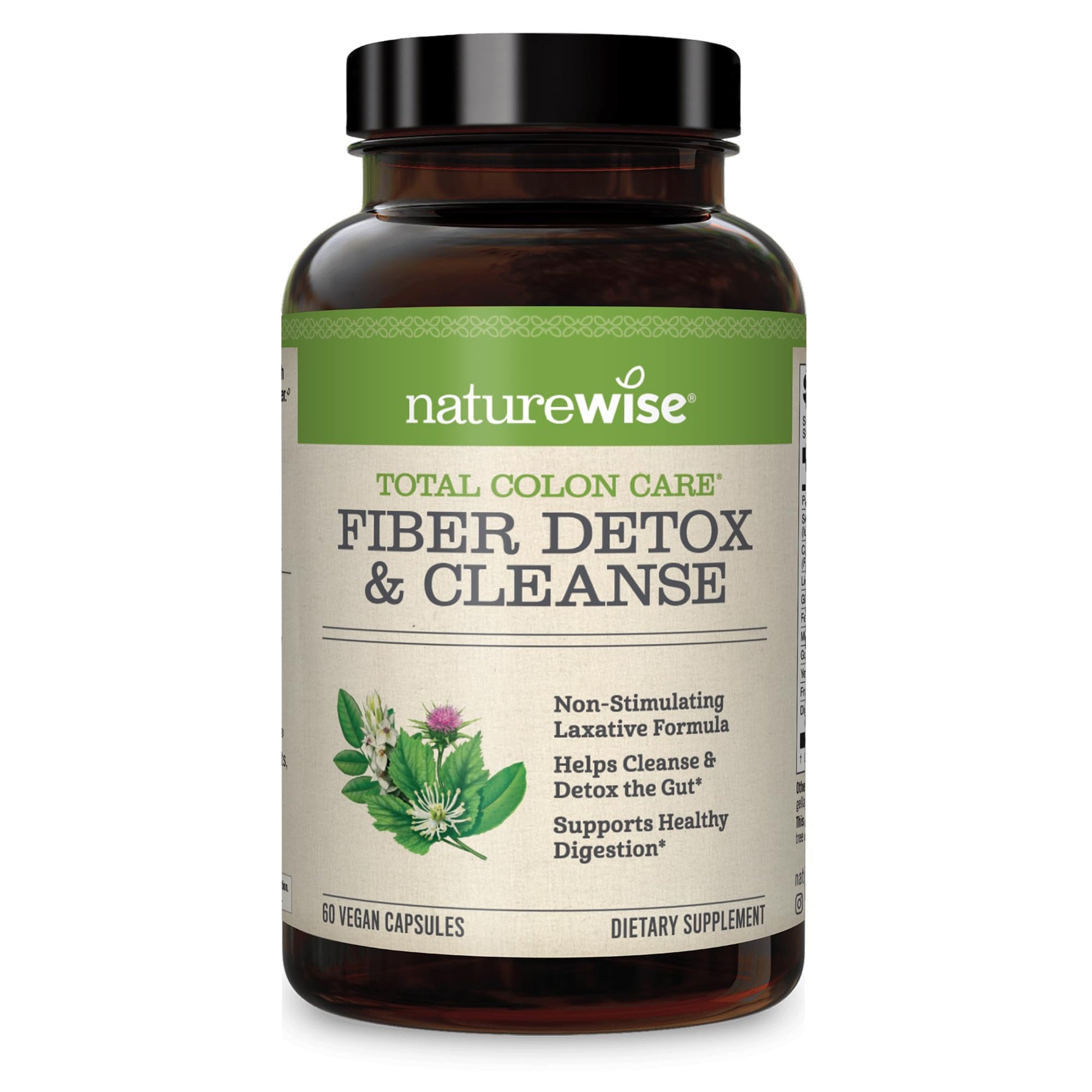 NatureWise Total Colon Care Fiber Cleanse with Herbal Laxatives, Prebiotics, & Digestive NatureWise buy supplements canada