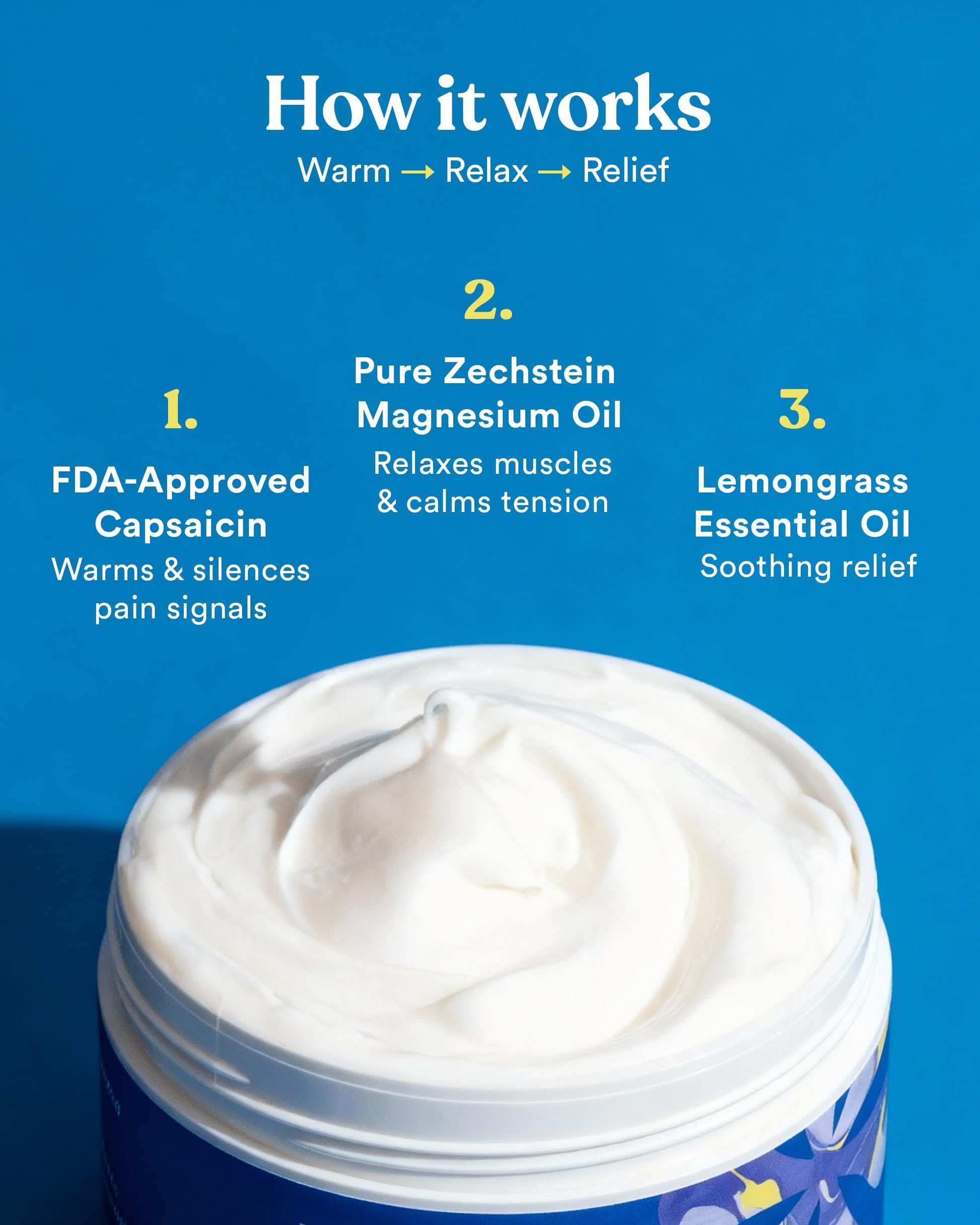 ASUTRA Melt Pain Away Magnesium Cream – Warming Capsaicin Formula for Leg Cramps, Muscle Tension & Nighttime Leg Relief – Fast-Absorbing, Non-Sticky Topical Magnesium Lotion for Feet & Body ASUTRA buy supplements canada