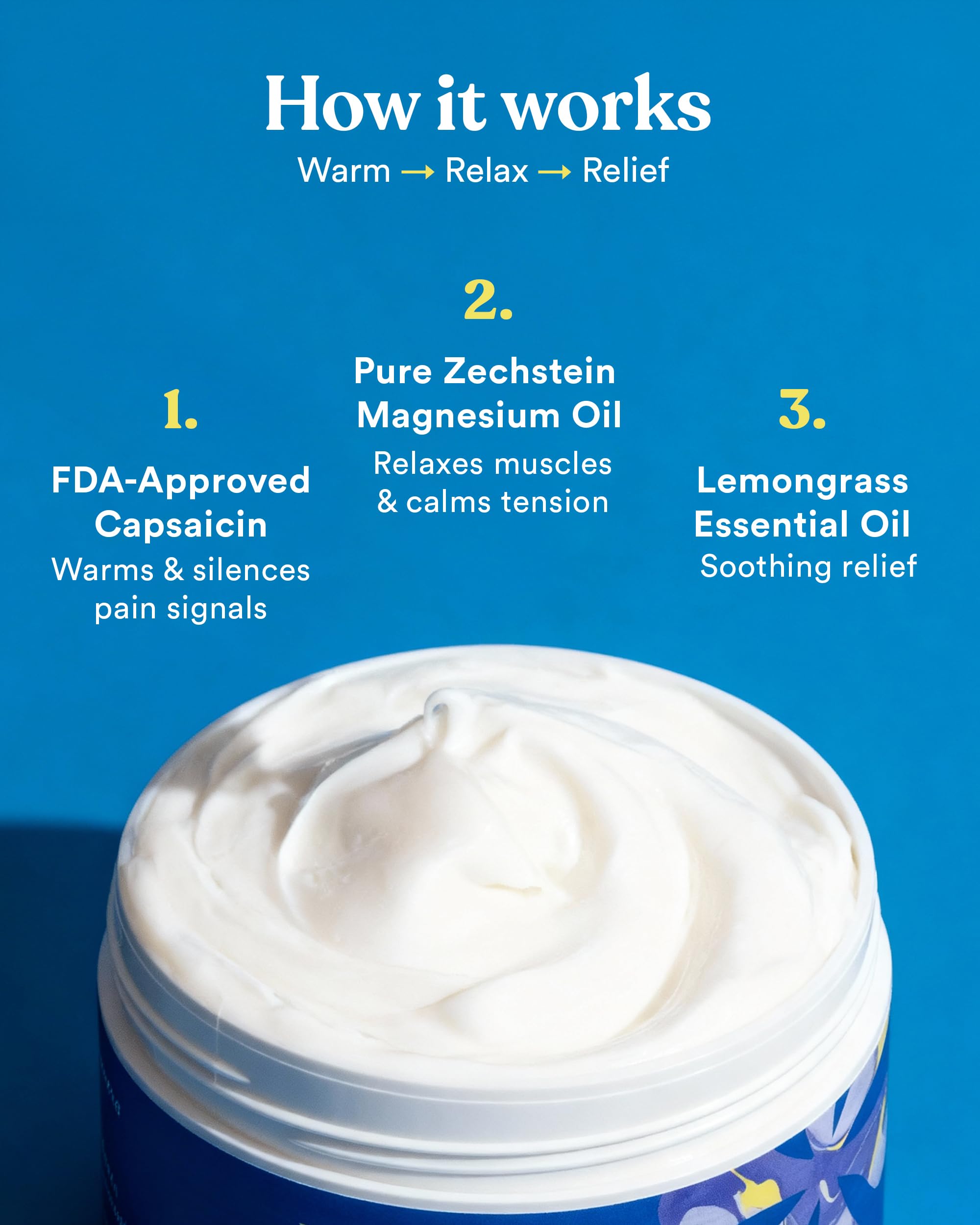 ASUTRA Melt Pain Away Magnesium Cream – Warming Capsaicin Formula for Leg Cramps, Muscle Tension & Nighttime Leg Relief – Fast-Absorbing, Non-Sticky Topical Magnesium Lotion for Feet & Body ASUTRA buy supplements canada