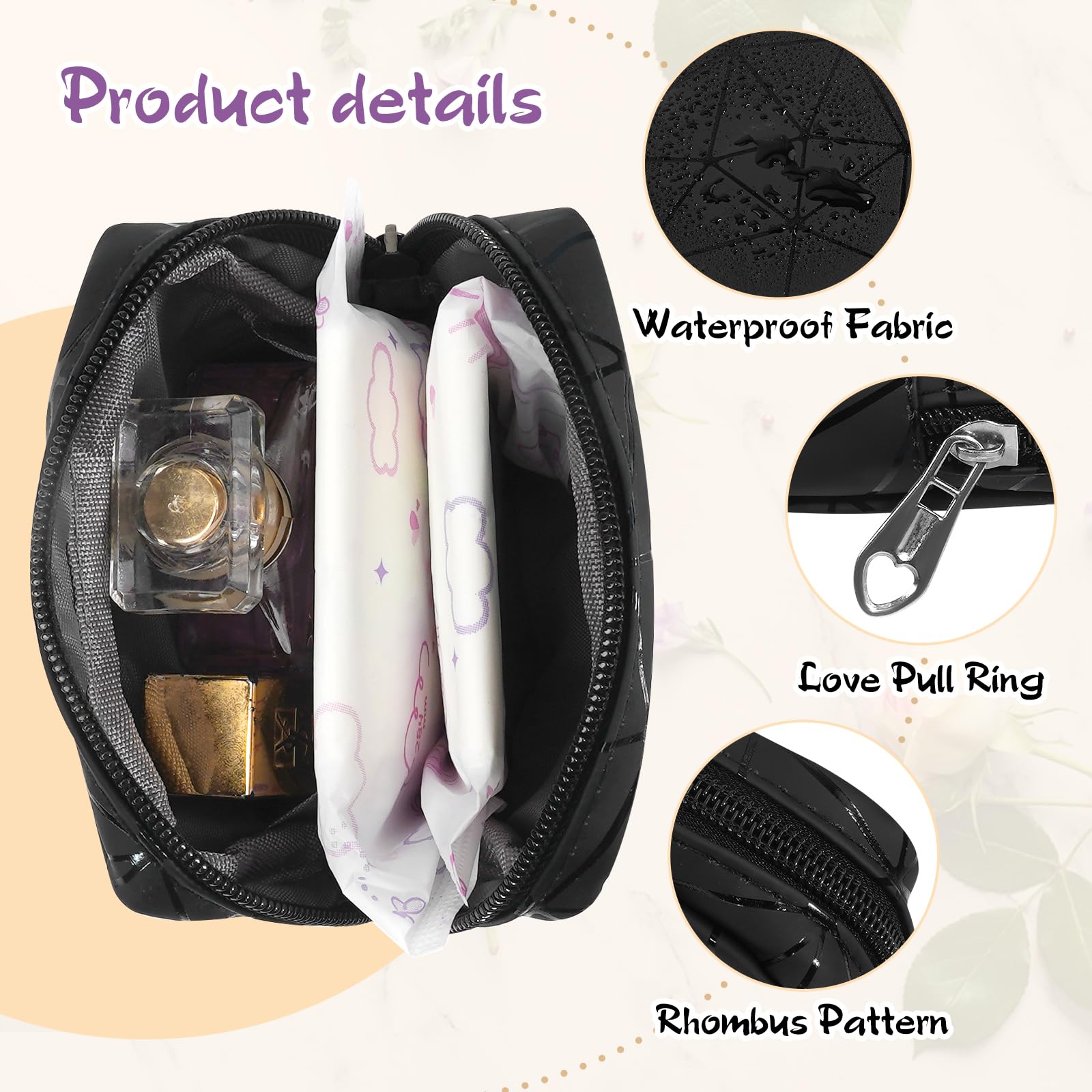 Yazabai Sanitary Napkin Storage Bag Pouch 4PCS Pads and Tampons Bags Pouches Portable Yazabai buy supplements canada