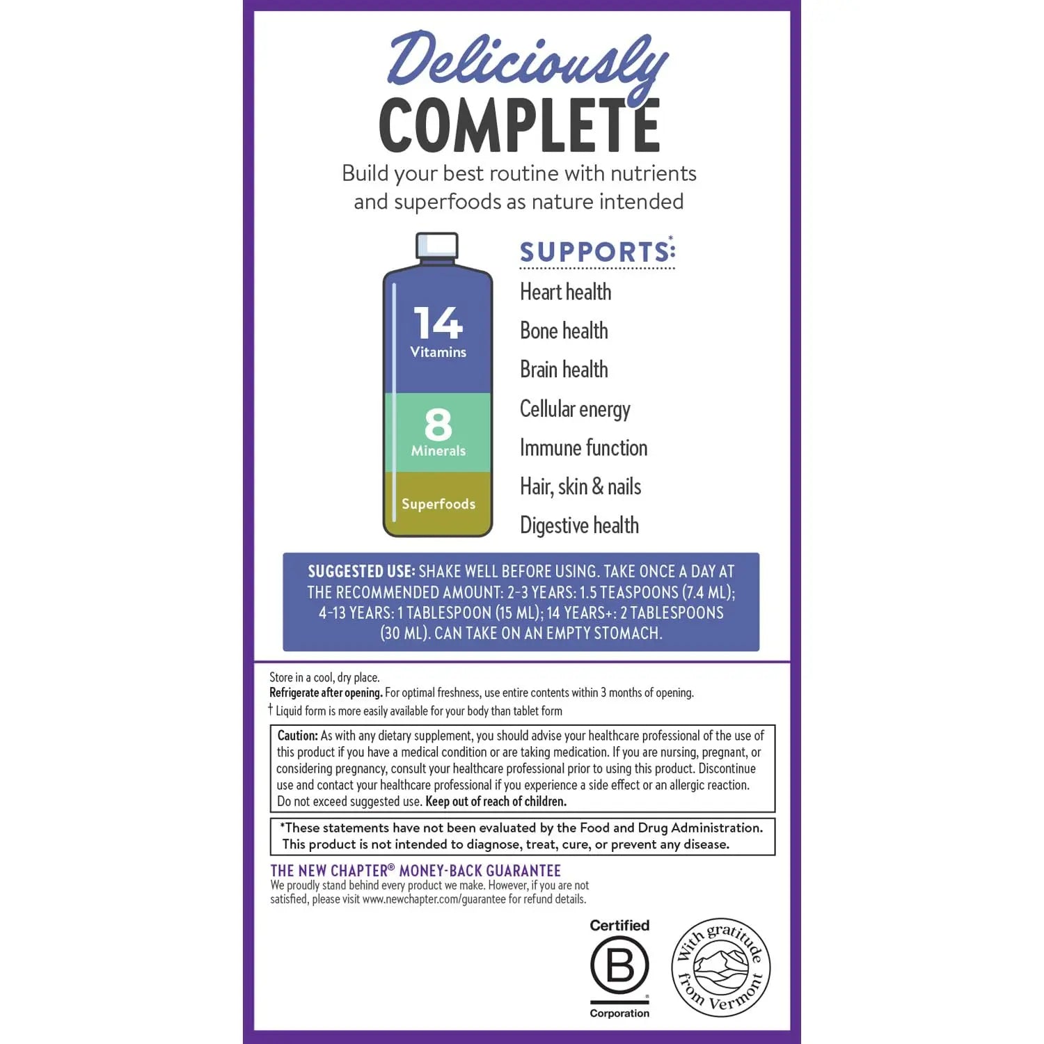 New Chapter Liquid Multivitamin + Mineral Supplement for Whole-Body Benefits, 100% Delicious Multivitamin for Adults New Chapter buy supplements canada
