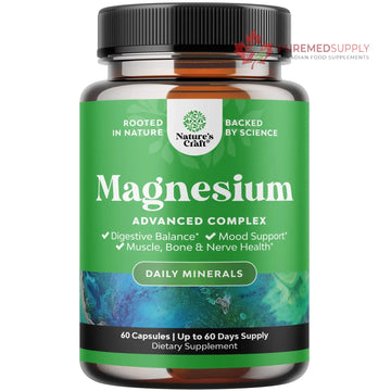 High Absorption Magnesium Complex Supplement - Magnesium Oxide 500mg with Citrate 500mg for Sleep and Mood Support - Pure Citrate per Serving for Muscle Stomach and Digestion - 60 Count Natures Craft buy supplements canada