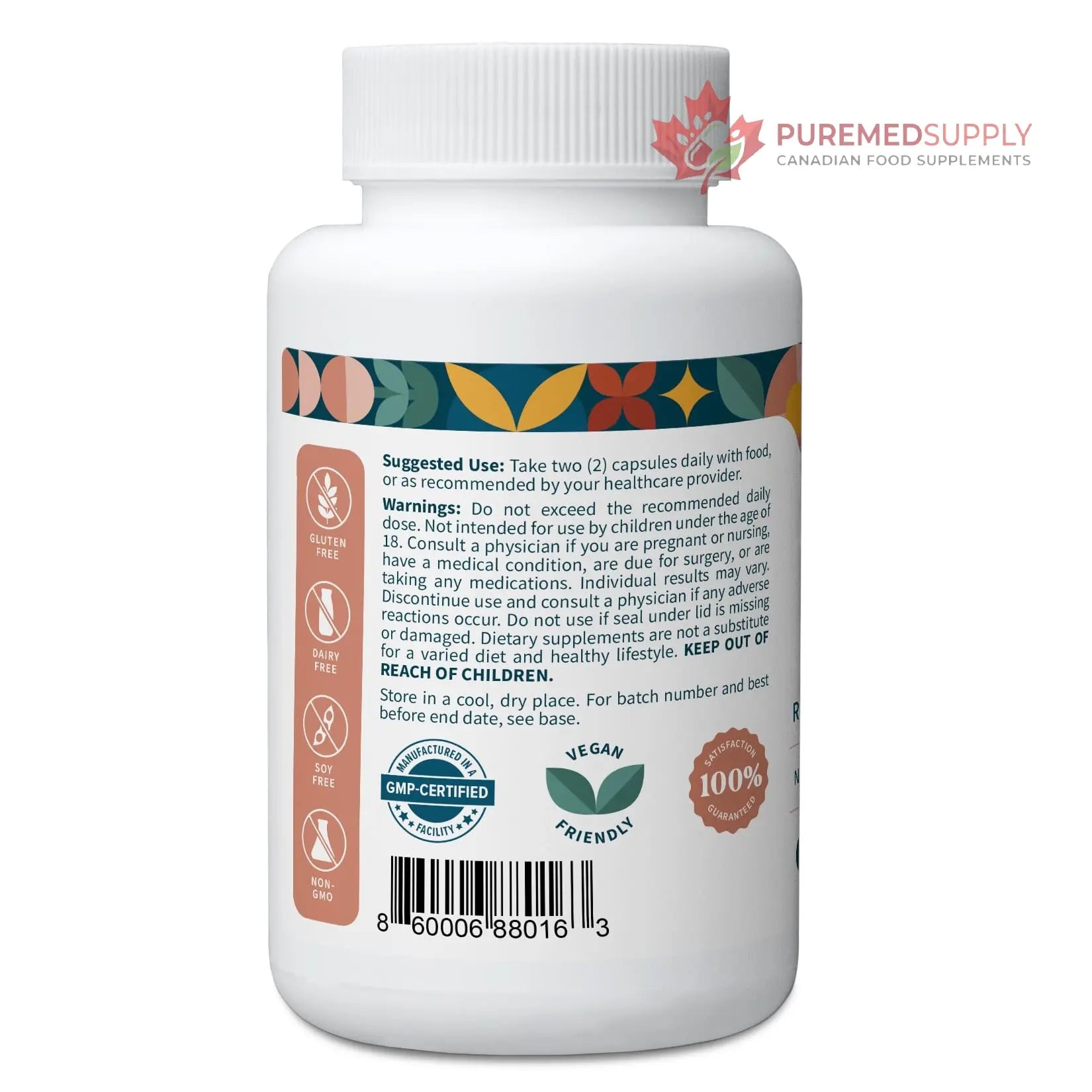 Pattern Wellness Maca Root Extract 20:1-500mg Per Serving – for Men & Women – Tri-Color Black/Red/Yellow Blend – 60 Vegan, Non-GMO Capsules Pattern Wellness buy supplements canada