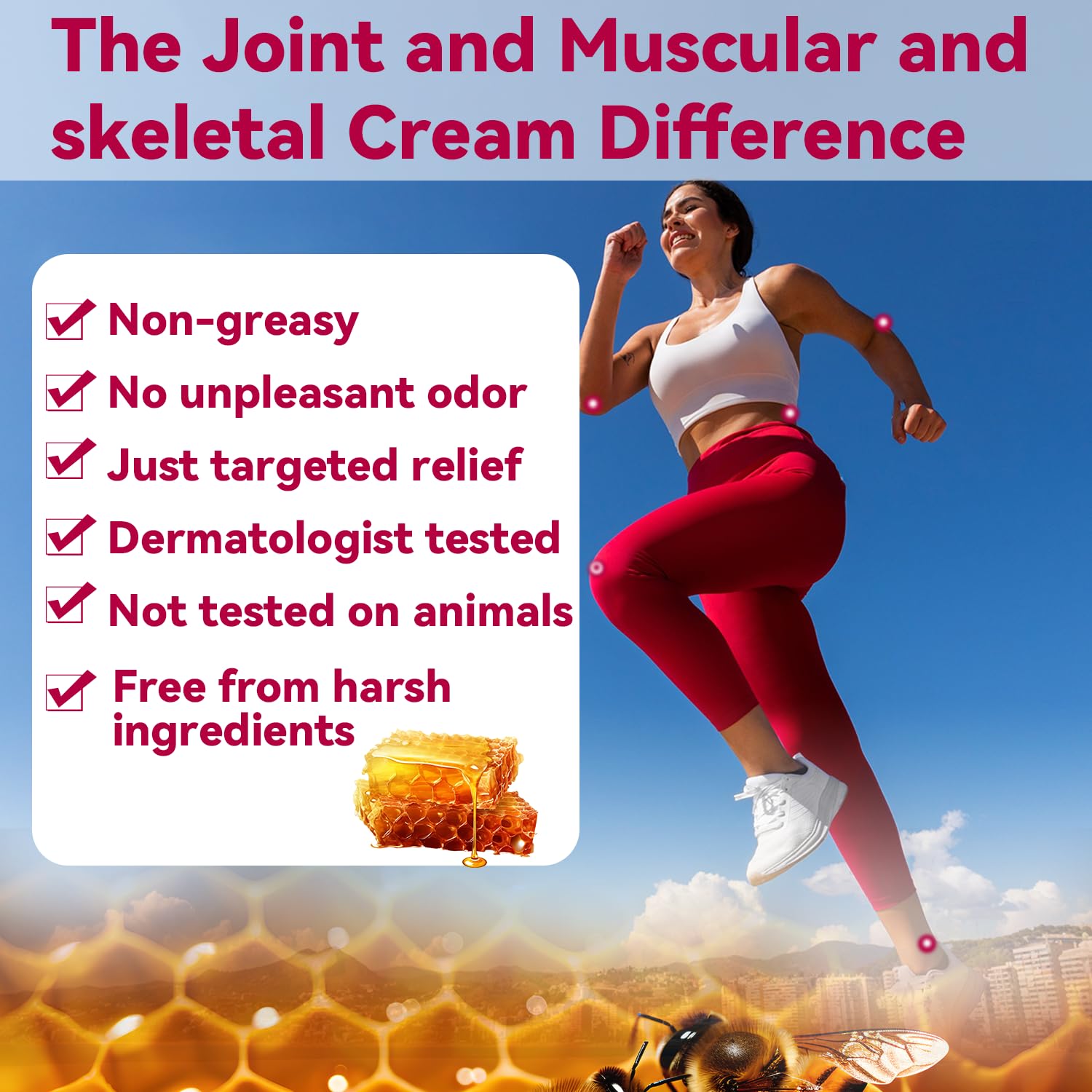 EOIK Bee Venom Muscle Bone Cream, Fast Acting, Relief for Back, Neck, Hand, Feet, Knee, Muscle, Shoulder, Topical, Wrist, Elbow, Hip, Nerve, Plantar, Ankle, Foot Discomfort, Vitamin B6 EOIK buy supplements canada