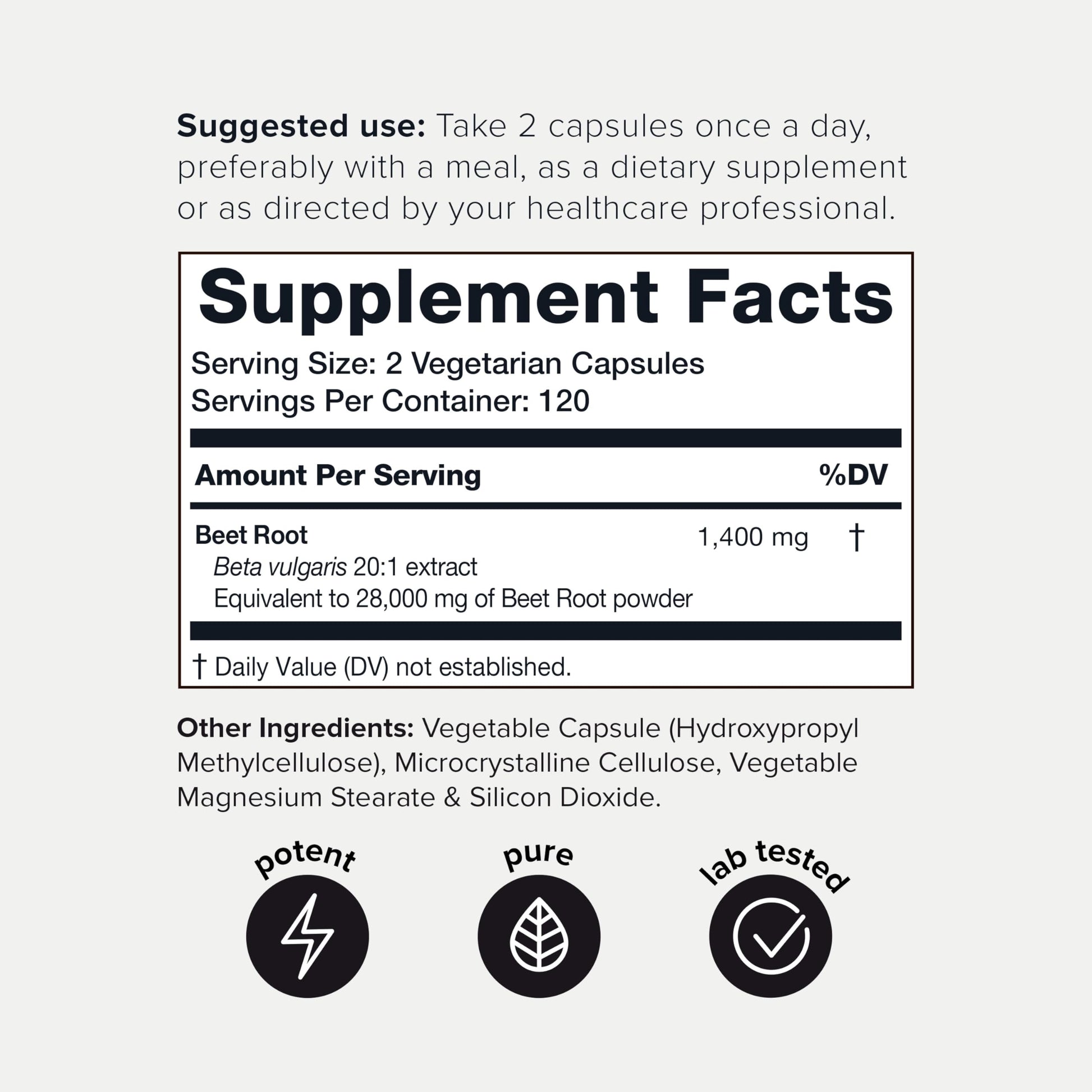 28,000mg 20x Concentrated Extract Beet Root Capsules - Natural Nitric Oxide Booster Toniiq buy supplements canada