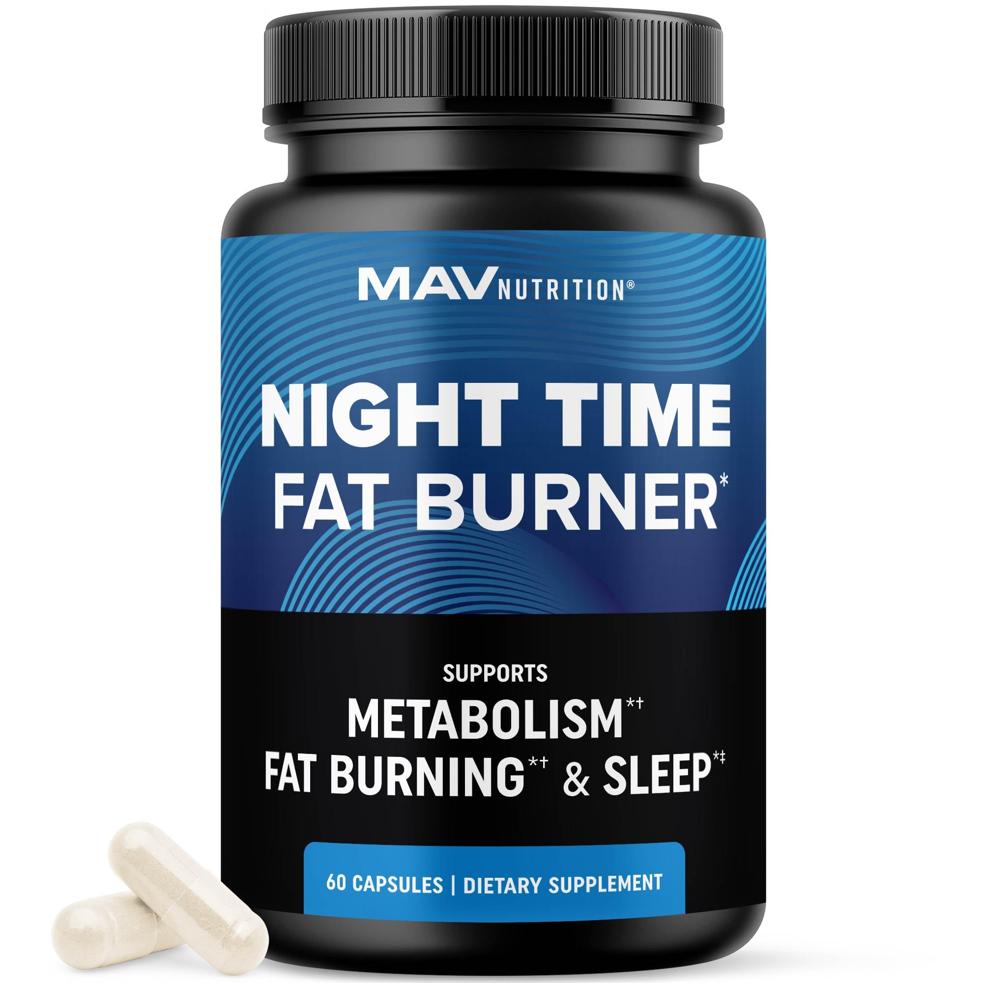 Night Time Fat Burner for Weight Loss Support & Sleep Aid | Appetite Suppressant, Carb Blocker, Nighttime Metabolism Booster for Stomach Fat Burner MAV NUTRITION buy supplements canada