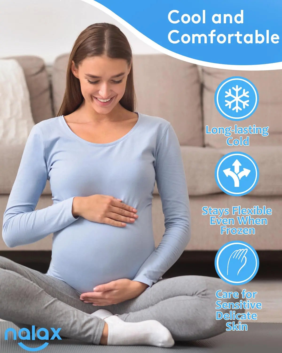 nalax Hemorrhoid Treatment Ice Pack for Fast Relief, FSA-HSA Eligible Cooling Gel Pads, Ultra-Soft, No Mess, Home Use for Hemorrhoid Sufferers & New Moms with Hemorrhoids, Includes 2 Storage Cases nalax buy supplements canada