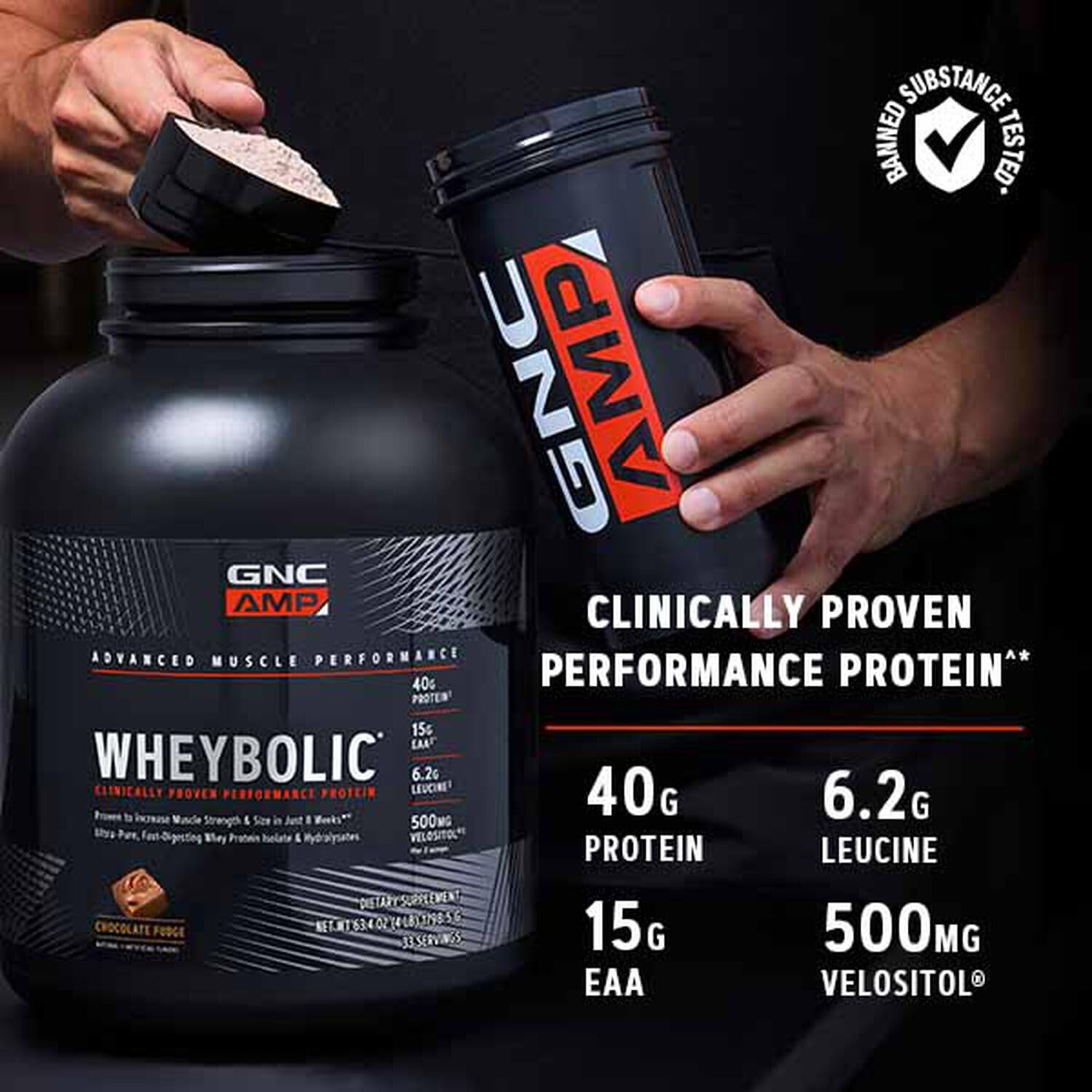 GNC AMP Wheybolic Protein Powder | Targeted Muscle Building and Workout Support Formula GNC buy supplements canada