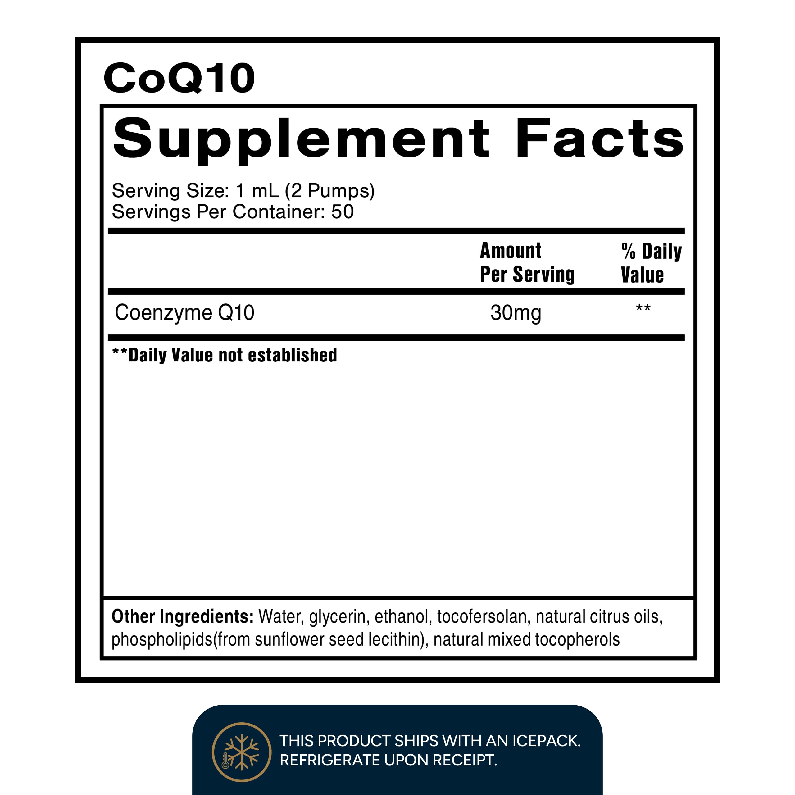 Quicksilver Scientific CoQ10 Nanoemulsion - Liposomal Coenzyme Q10 Cardiovascular Support & Cellular Energy Supplement - Fast Absorbing Liquid (1.7oz / 50ml) Quicksilver Scientific buy supplements canada