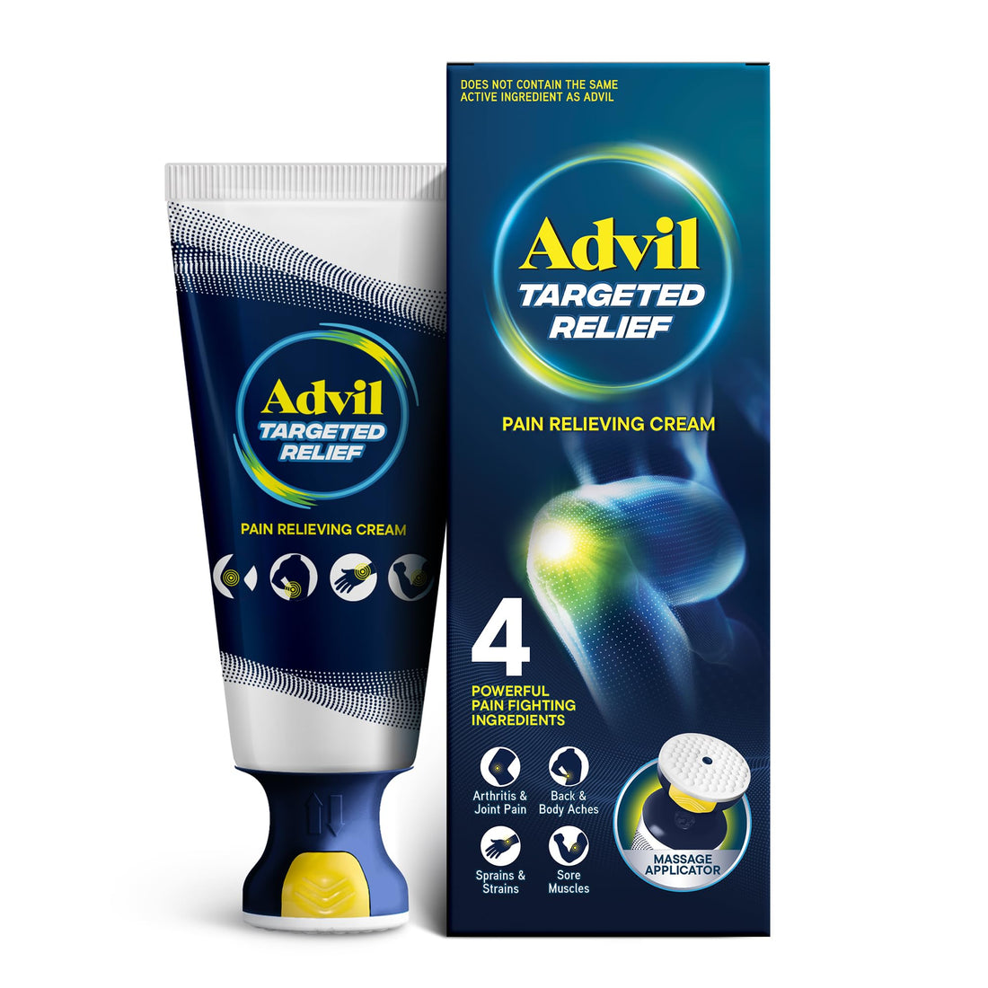 Advil Targeted Relief Pain Relieving Cream with Massage Applicator, Up to 8 Hours of Powerful Relief of Minor Arthritis Pain, Joint Pain, Lower Back Pain and Muscle Pain, 2.5 oz Advil buy supplements canada