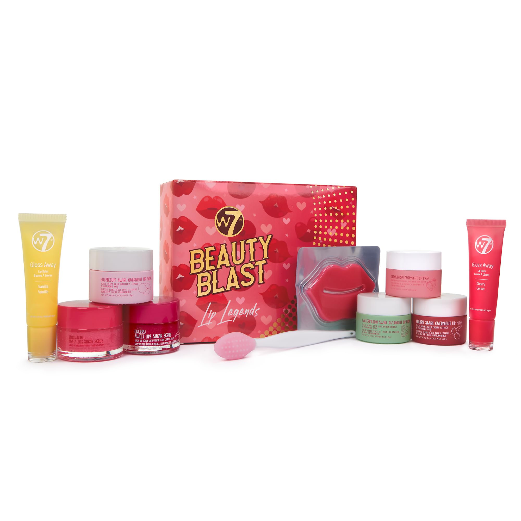 W7 Beauty Blast Lip Legends Sweet Dreams Lip Care Set - Lip Masks, Scrubs, Balms and More – Exclusive W7 Sweet Dreams Flavors Included W7 buy supplements canada