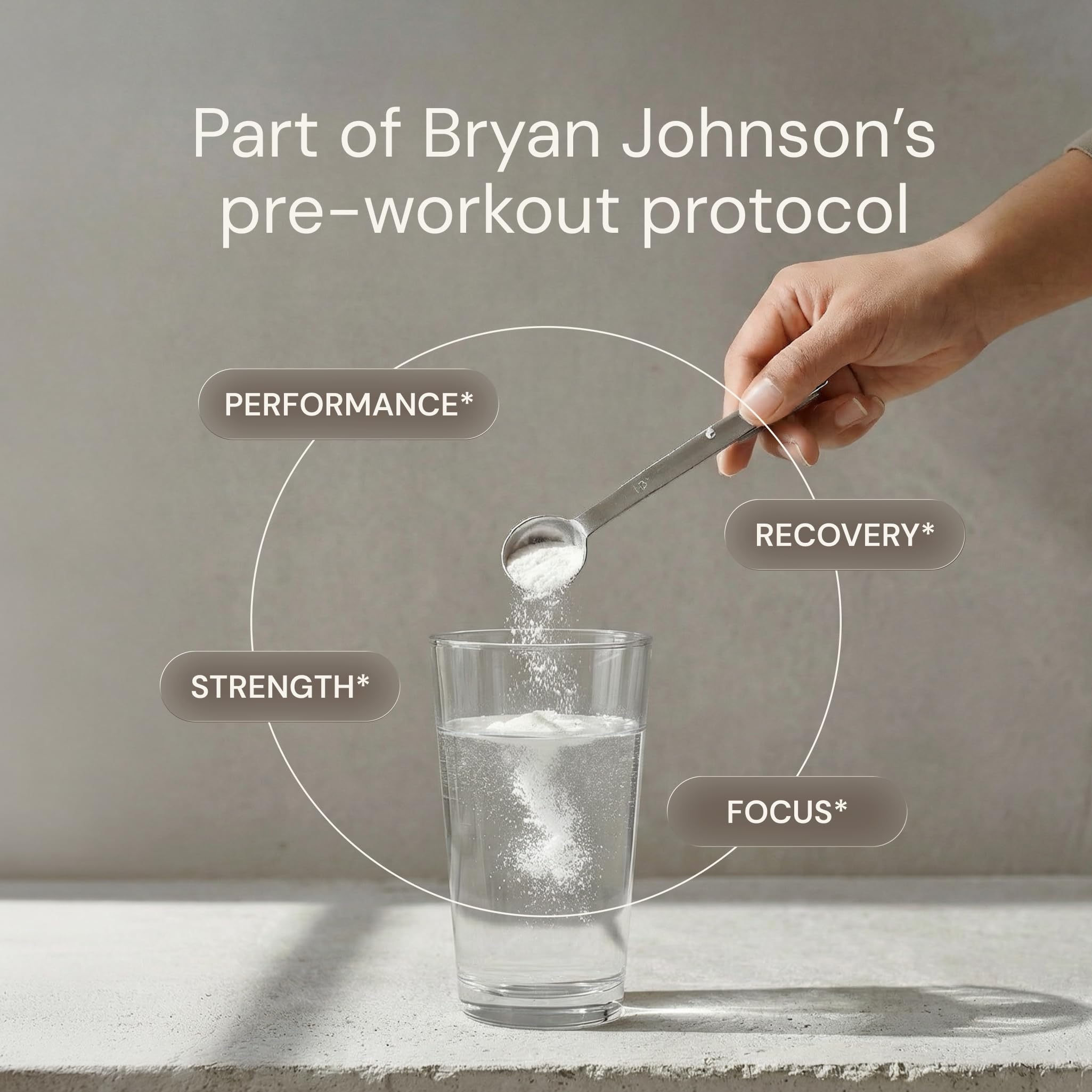 Blueprint Bryan Johnson Creatine Monohydrate Powder – Amino Acid Powder - Supplement Supports Muscle Growth, Recovery, Strength & Focus – Unflavored Creatine for Women & Men – 5g Dose – 100 Servings Blueprint Bryan Johnson buy supplements canada