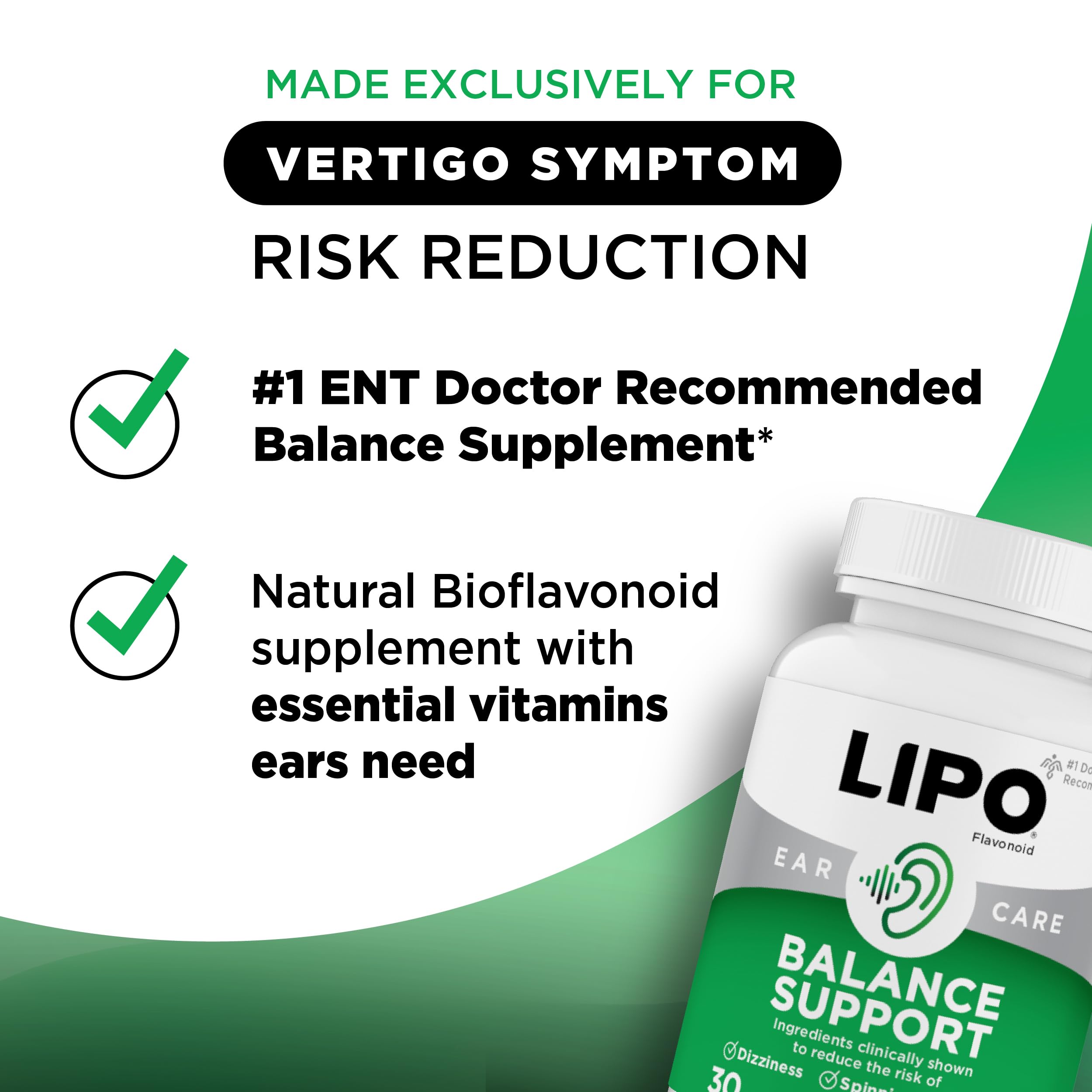 Lipo-Flavonoid for Vertigo & Dizziness Relief, Clinically Tested Formula with Ginkgo Biloba, Vitamin D, & Vitamin B Complex Lipo-Flavonoid buy supplements canada